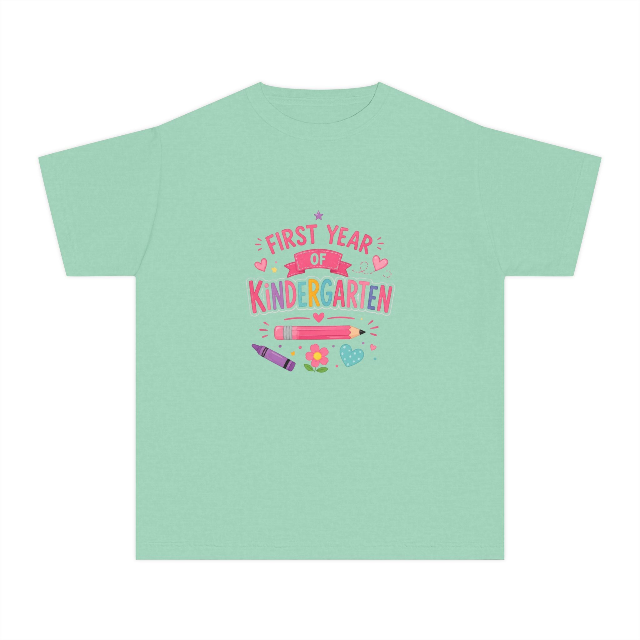 First Year of Kindergarten Youth Tee — Cute Back-to-School Kids Shirt