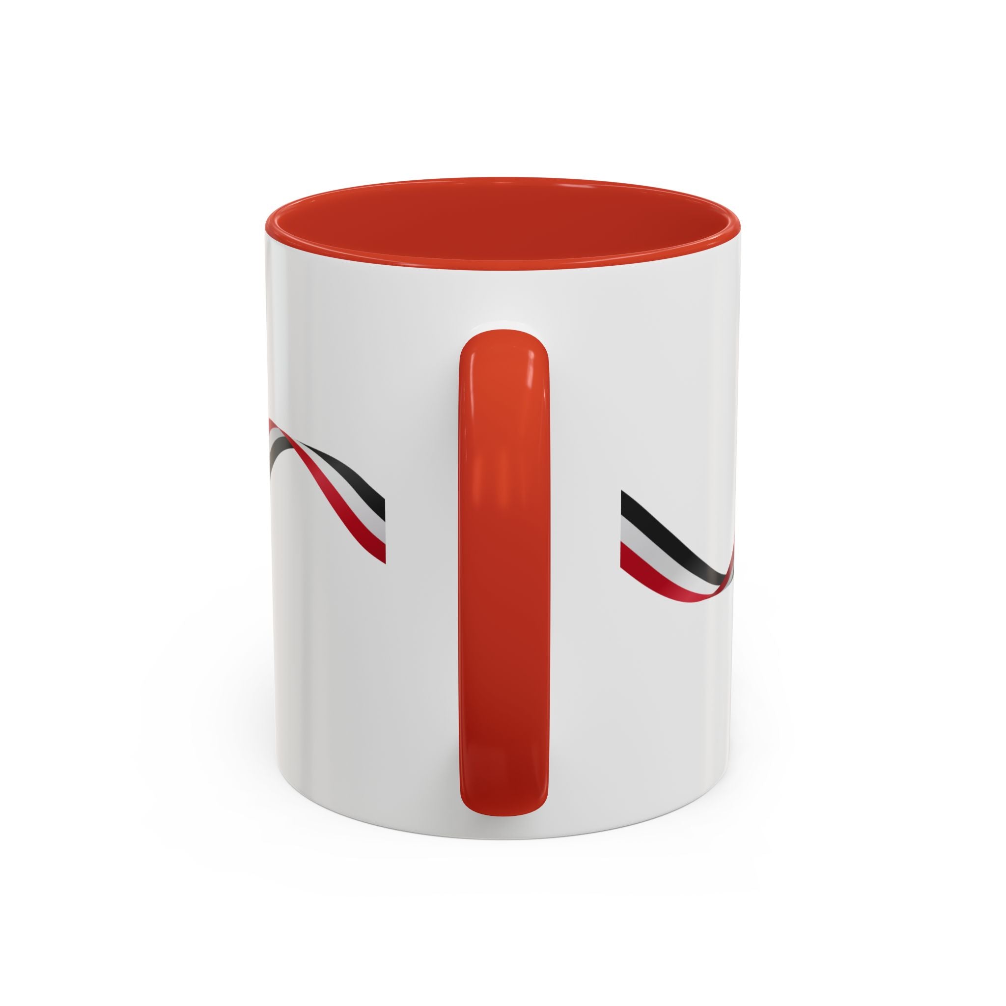 Iraq Lion Head Accent Coffee Mug with Arabic Script and Flag Ribbon – Patriotic Iraq Gift (11/15oz)