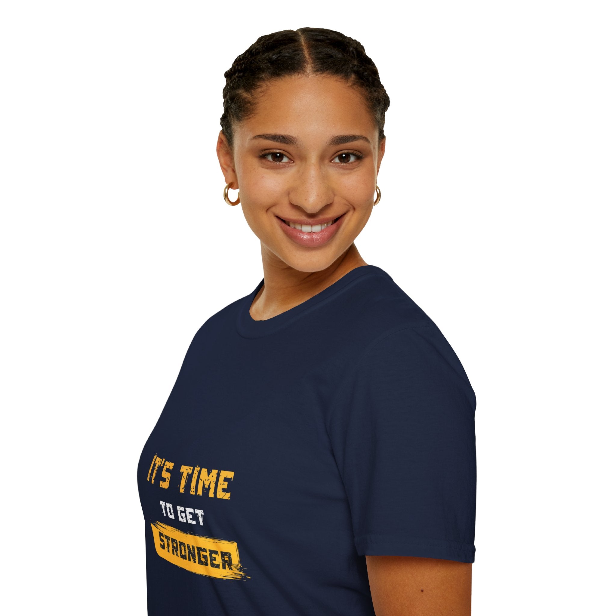 It’s Time To Get Stronger T-Shirt – Motivational Fitness Tee