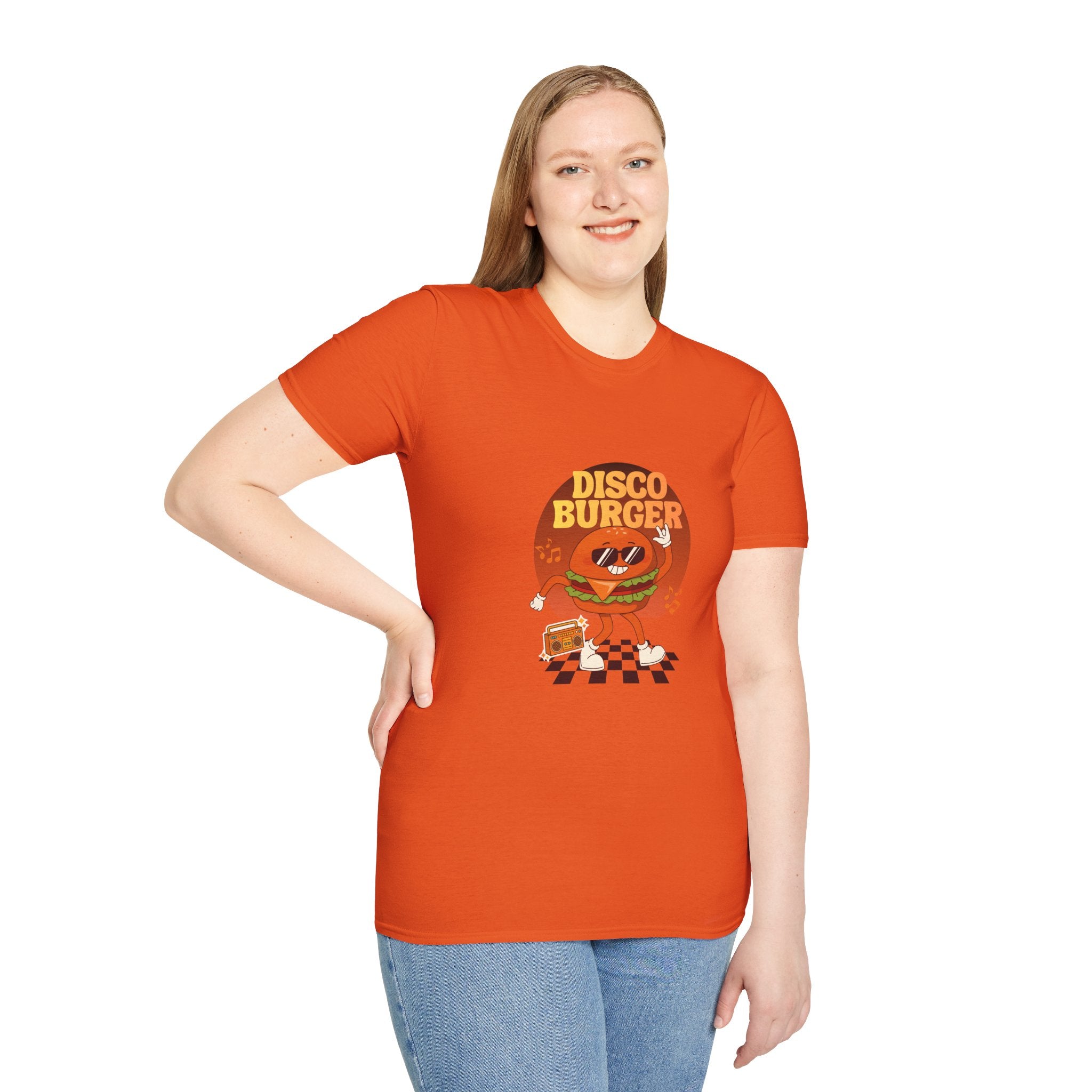Disco Burger T-Shirt — Retro Dancing Burger Graphic Tee