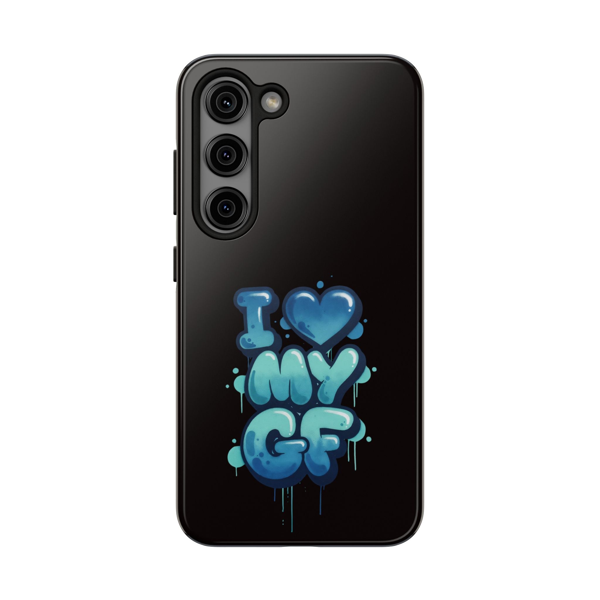 I Love My GF Phone Case — Protective Glossy "I  My GF" Design