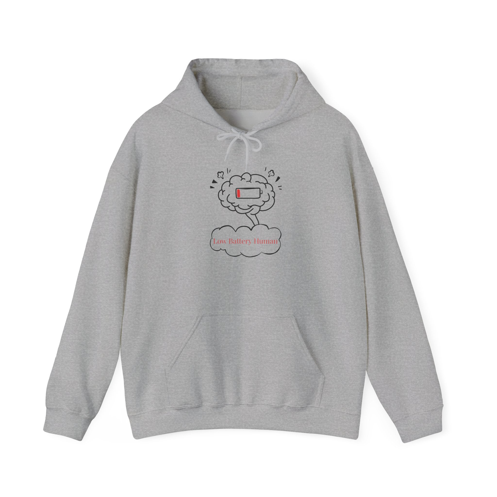 Low Battery Human Unisex Heavy Blend™ Hooded Sweatshirt