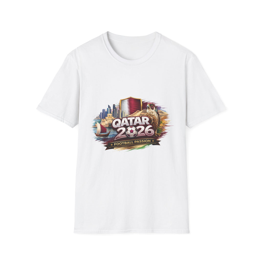 Qatar 2026 Football Fan T-Shirt –  Cup Style Soccer Tee