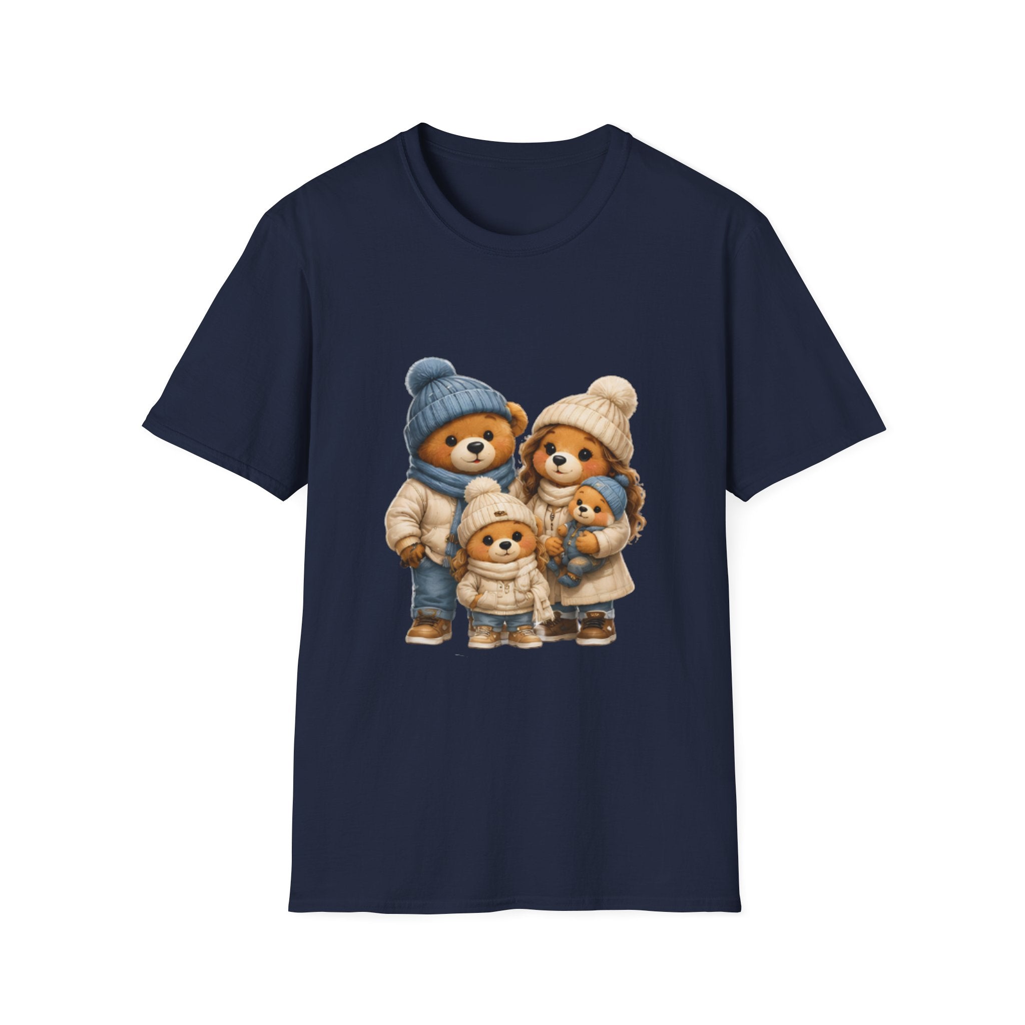 Bear Family Winter Tee — Cute Cozy Holiday Family unisex t Shirt