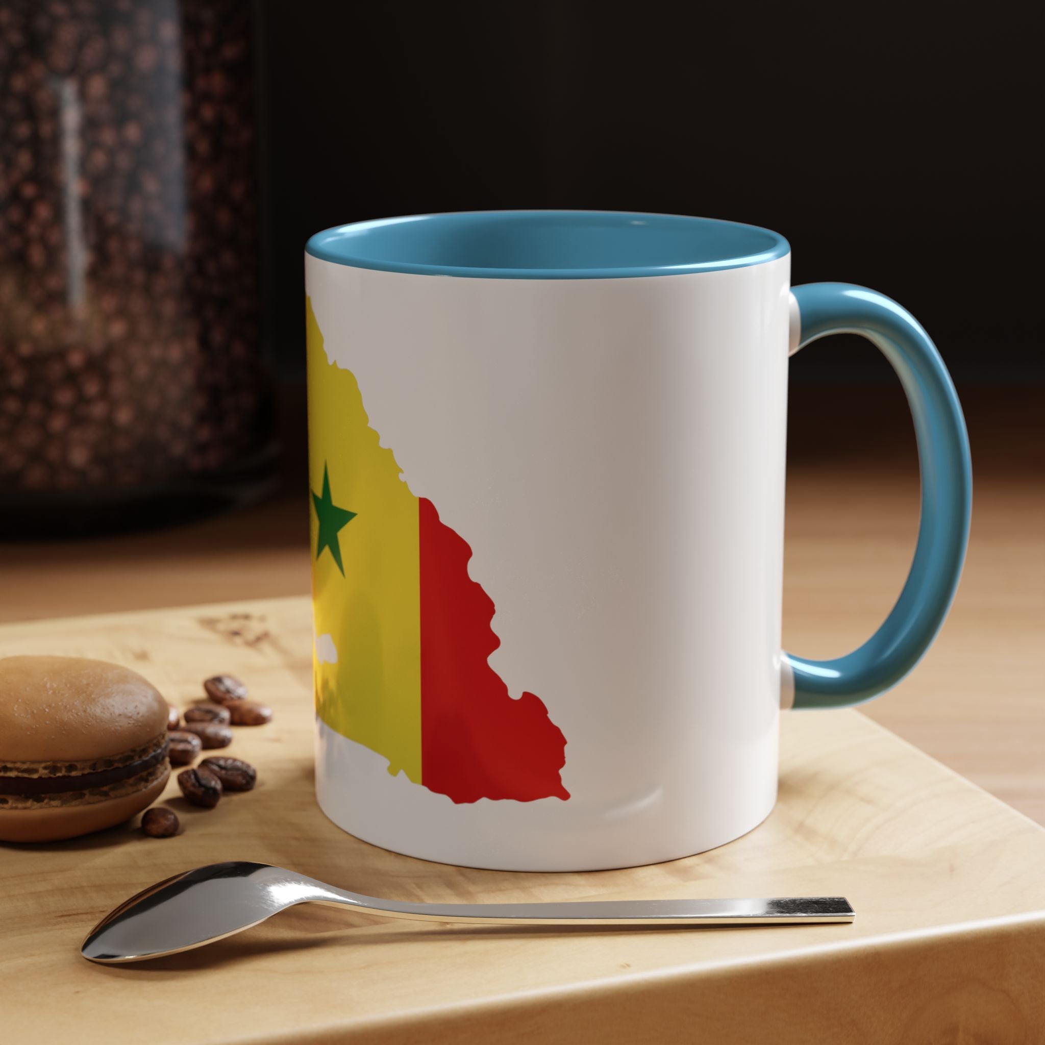 Senegal Flag Map Accent Coffee Mug – Pride Gift for Senegalese Coffee Lovers