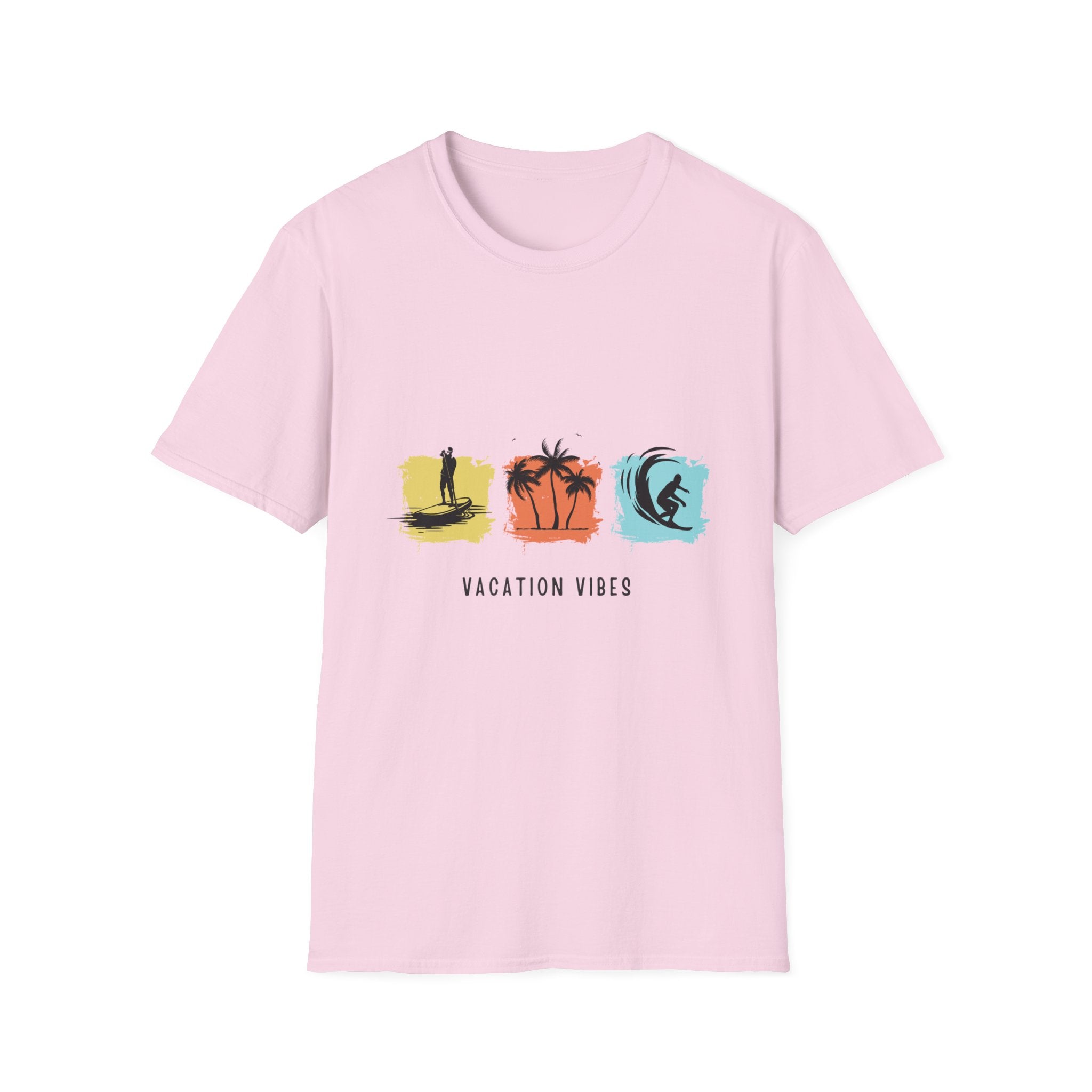 Vacation Vibes T-Shirt — Beach Surf Palm Tree Graphic Tee