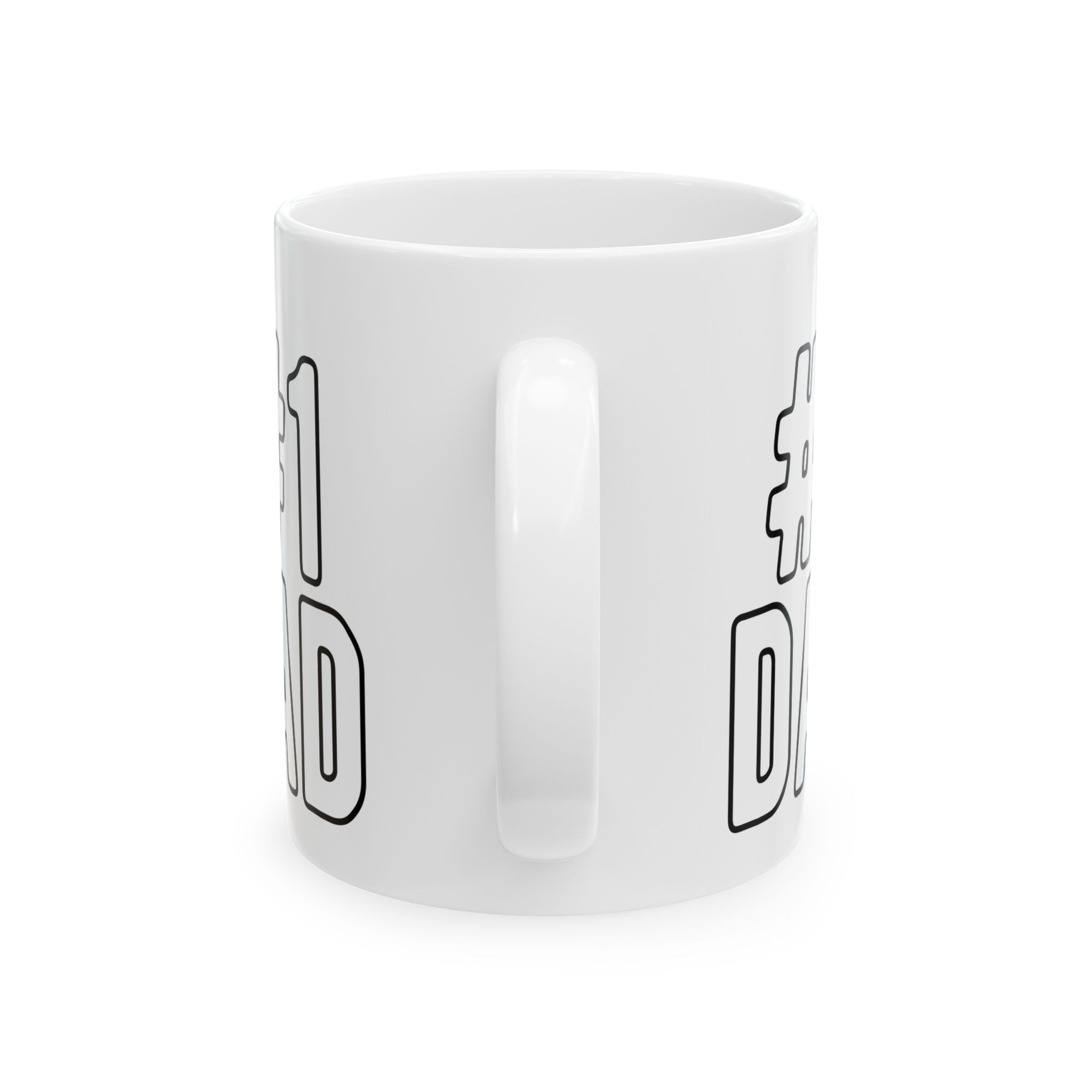 Dad Hero Legend Ceramic Mug — #1 Dad Coffee Cup, Father’s Day Gift (11oz)