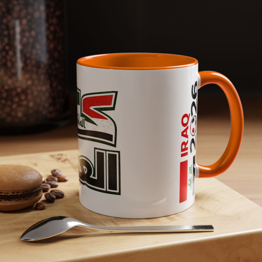 Iraq 2026 Accent Coffee Mug — Arabic Pride Flag Design
