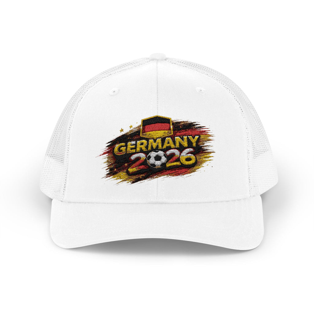 Germany 2026 Soccer Snapback Trucker Cap — German Flag Football Fan Hat