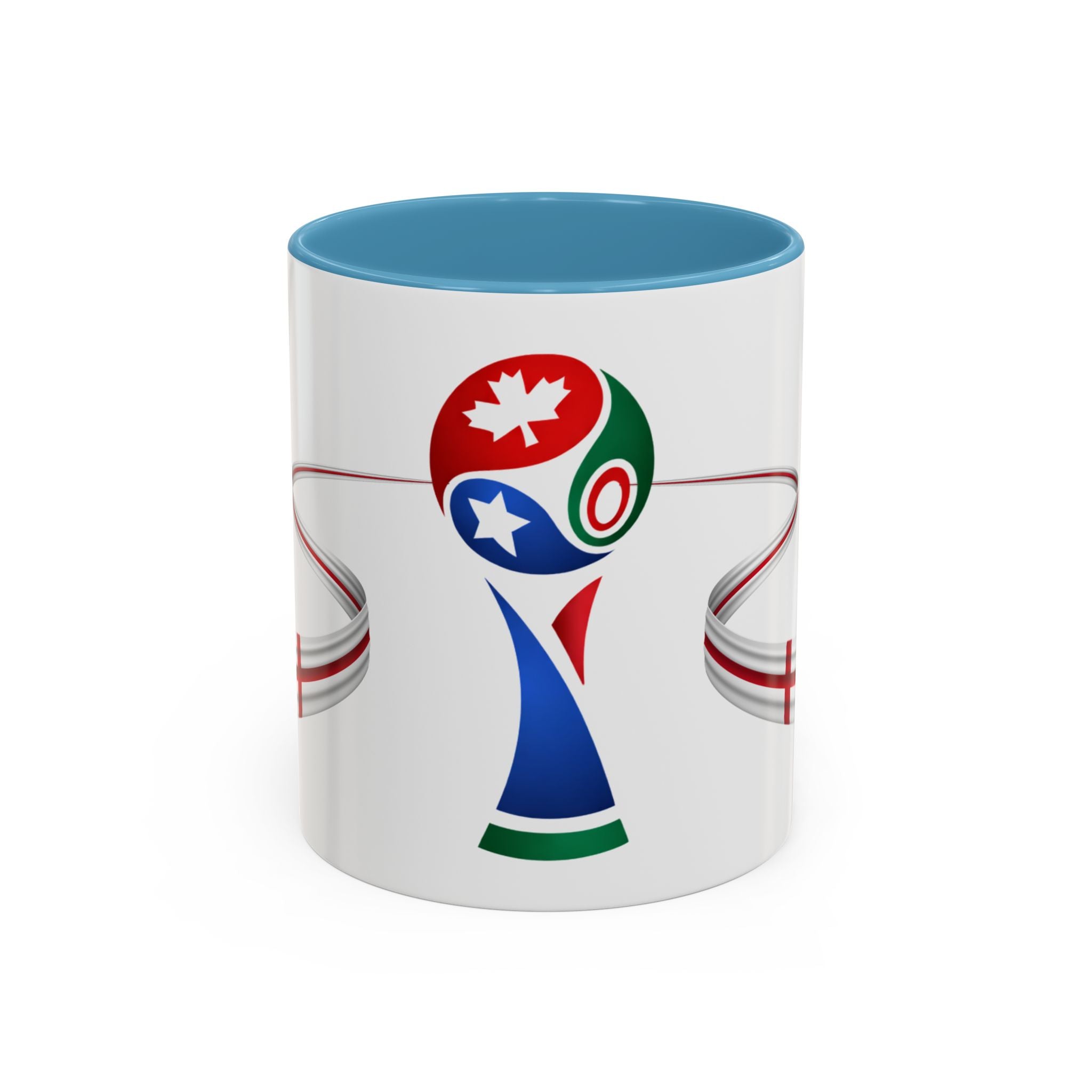 England 2026 Soccer Cup Accent Coffee Mug