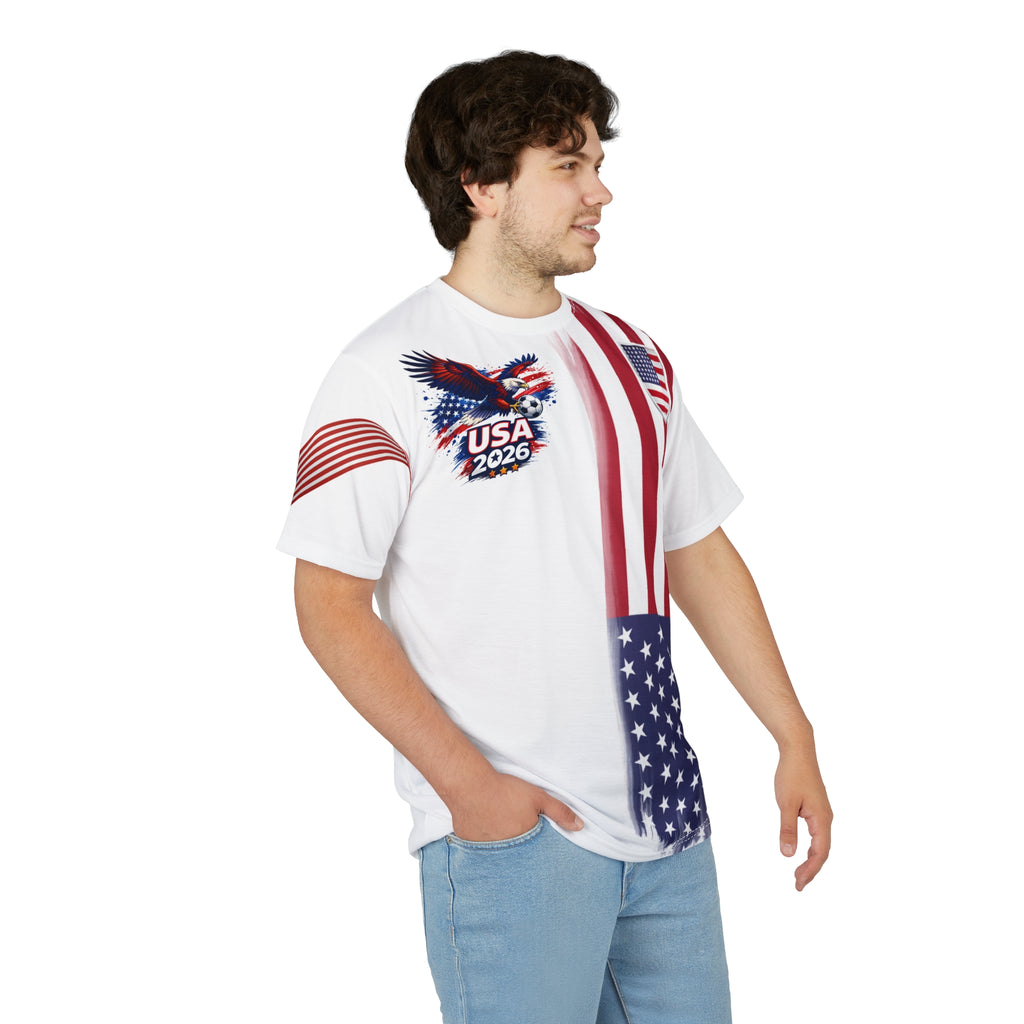 USA 2026 Flag Eagle Tee — Patriotic American Graphic T-Shirt