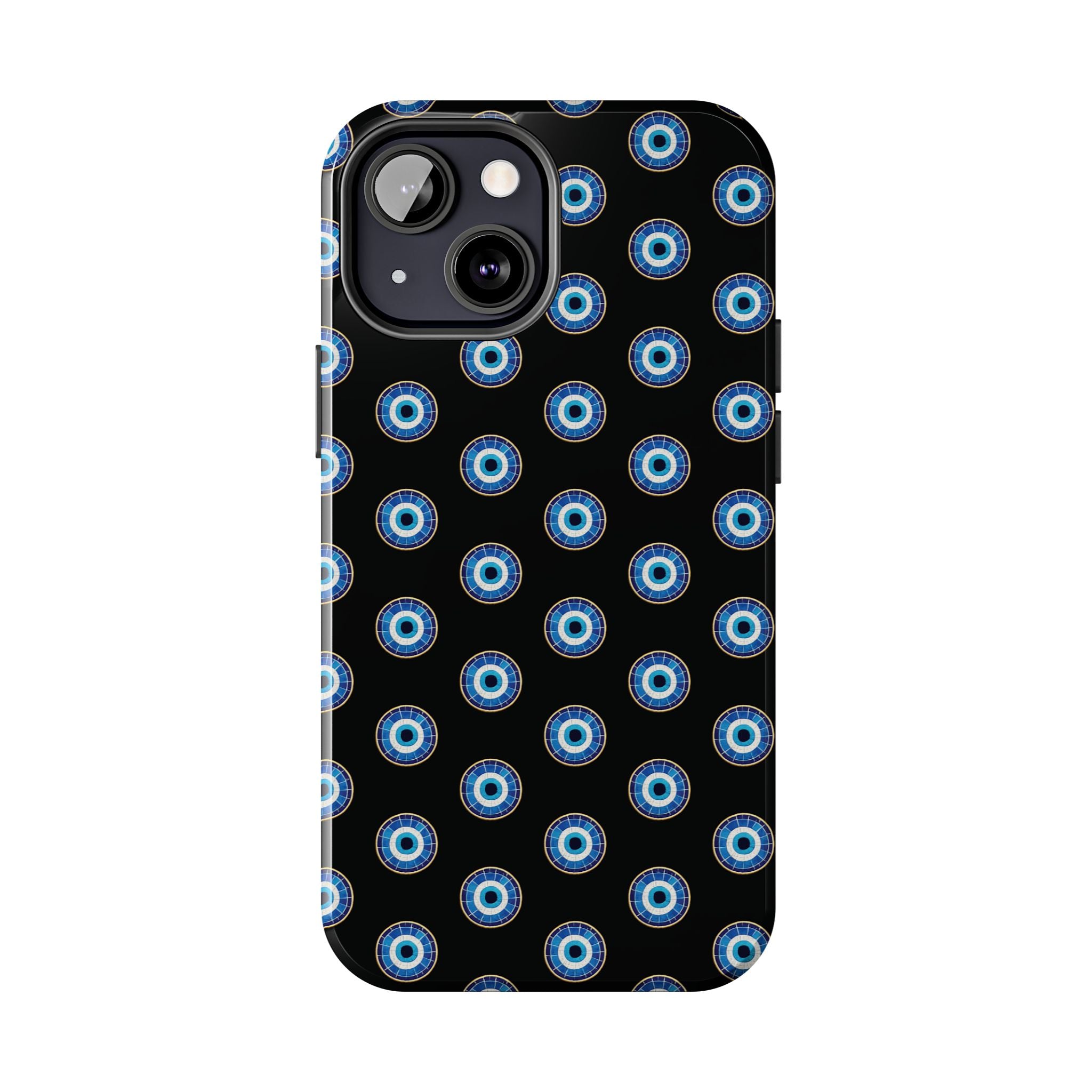 Evil Eye Pattern Tough Phone Case — Protective Blue Nazar Design