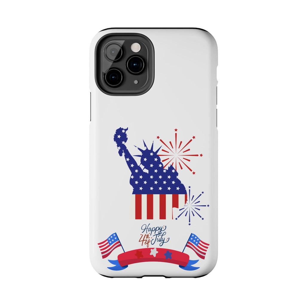 4th of July Tough Phone Case — Statue of Liberty USA Flag Design