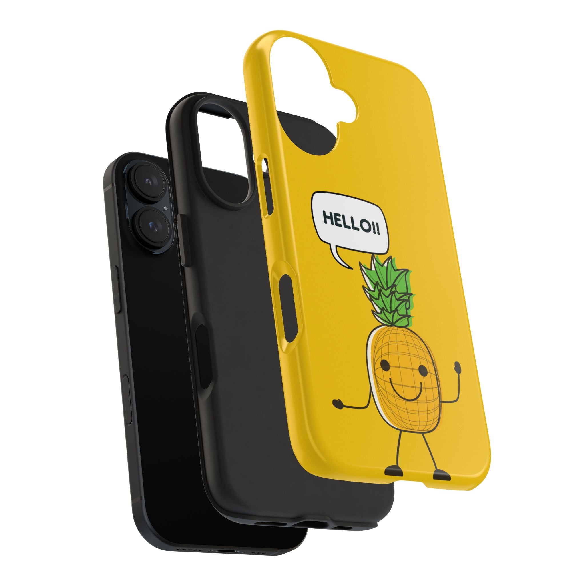 Pineapple 'HELLO!!' Tough Phone Case