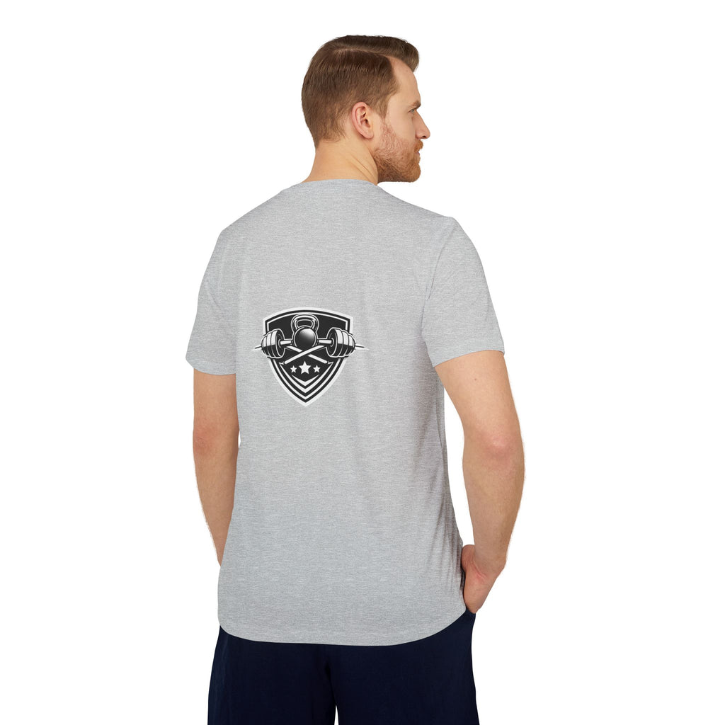 Fitness Graphic T-Shirt — Vintage Bodybuilder Barbell Design