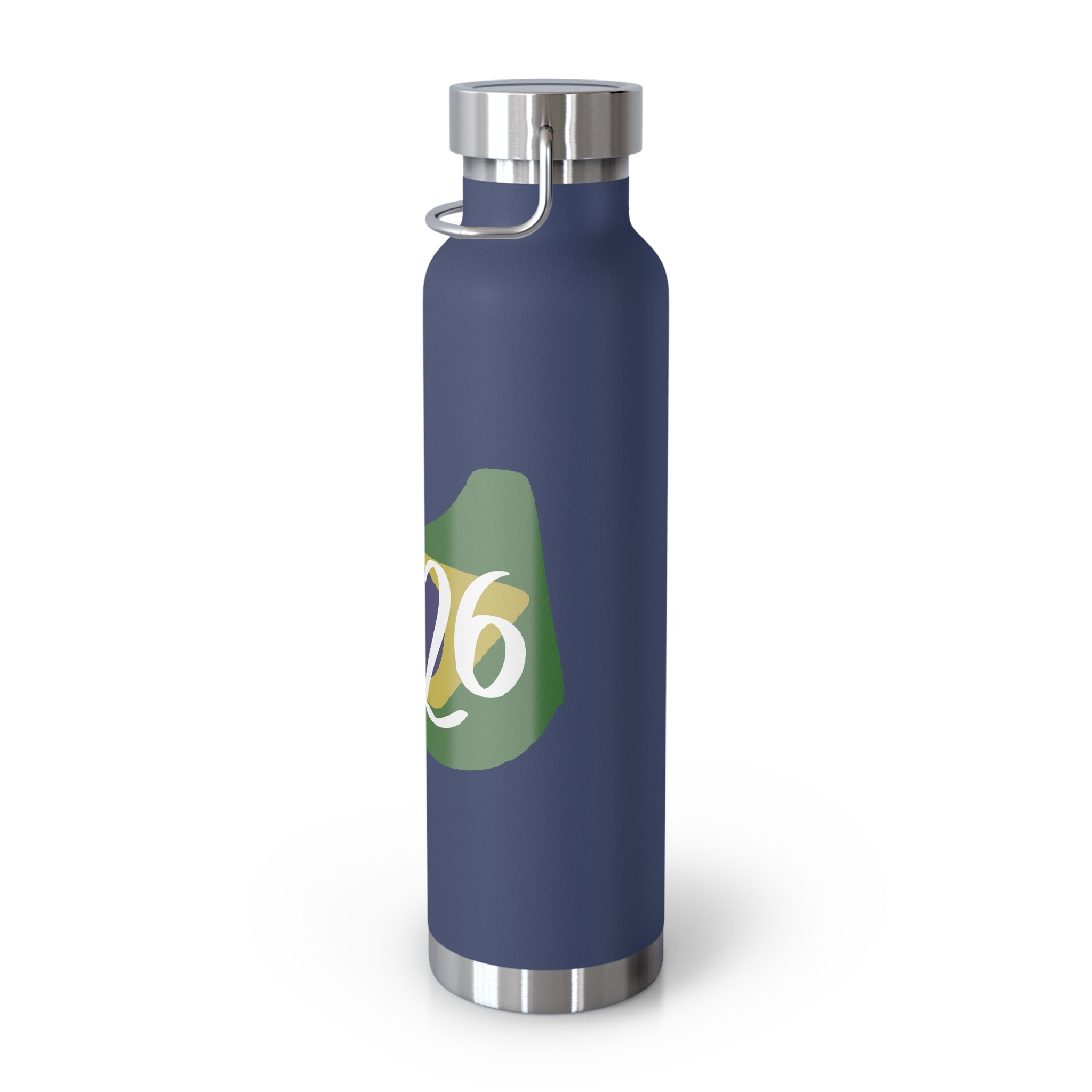 Brazil 2026 Insulated Water Bottle — 22oz Copper Vacuum Bottle