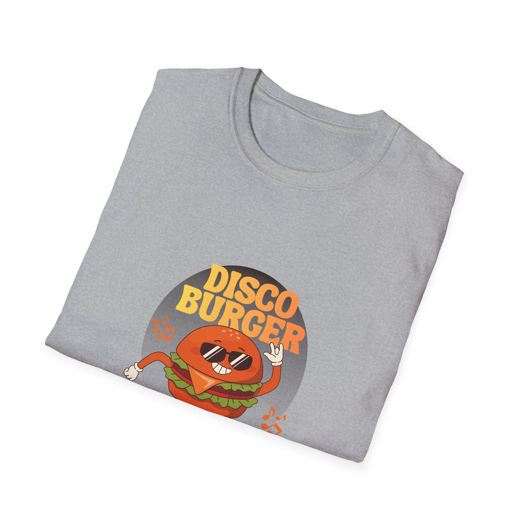 Disco Burger T-Shirt — Retro Dancing Burger Graphic Tee