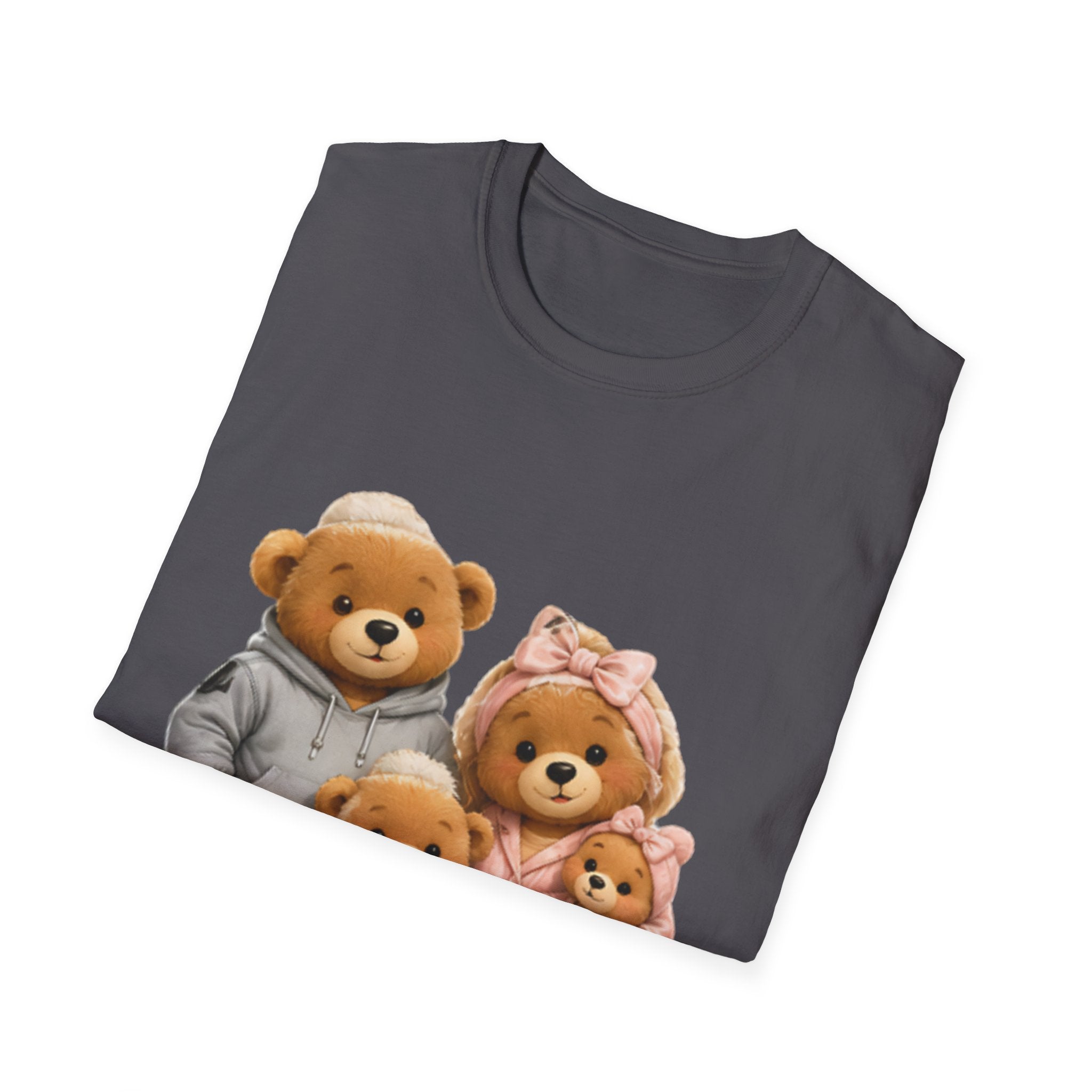 Teddy Bear Family unisex T‑Shirt — Cute Cozy Bears Graphic Tee for Parents & Kids
