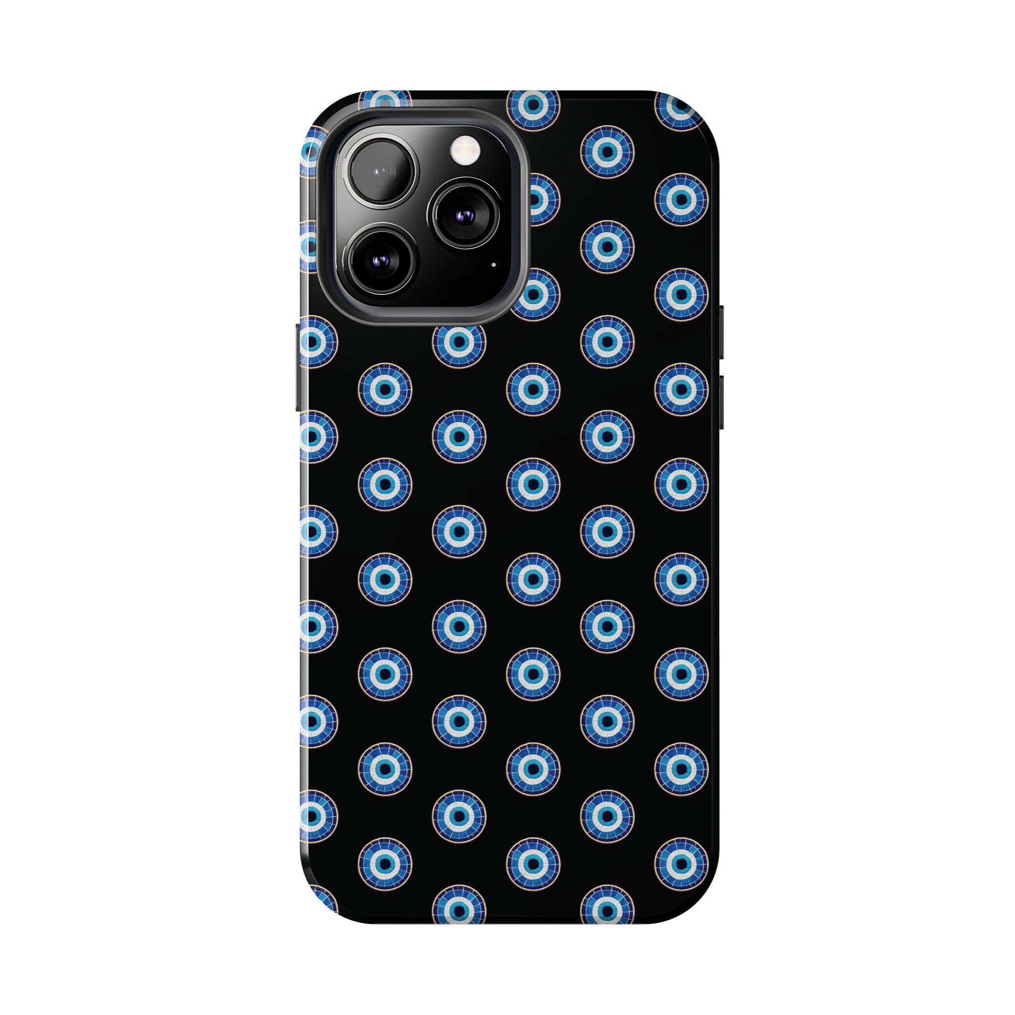 Evil Eye Pattern Tough Phone Case — Protective Blue Nazar Design
