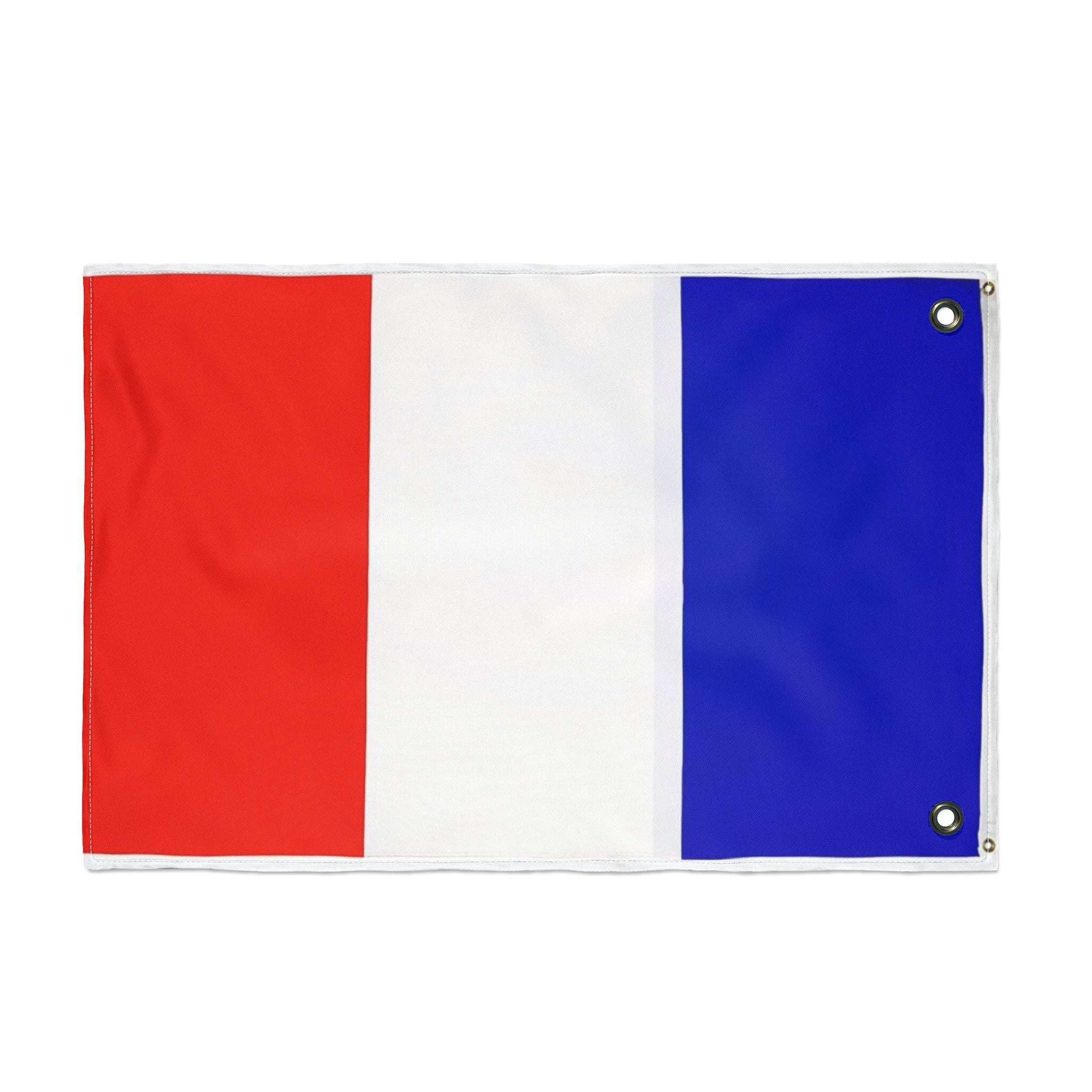 French Flag Double-Sided Garden Flag - Reversible Red White Blue Outdoor Décor