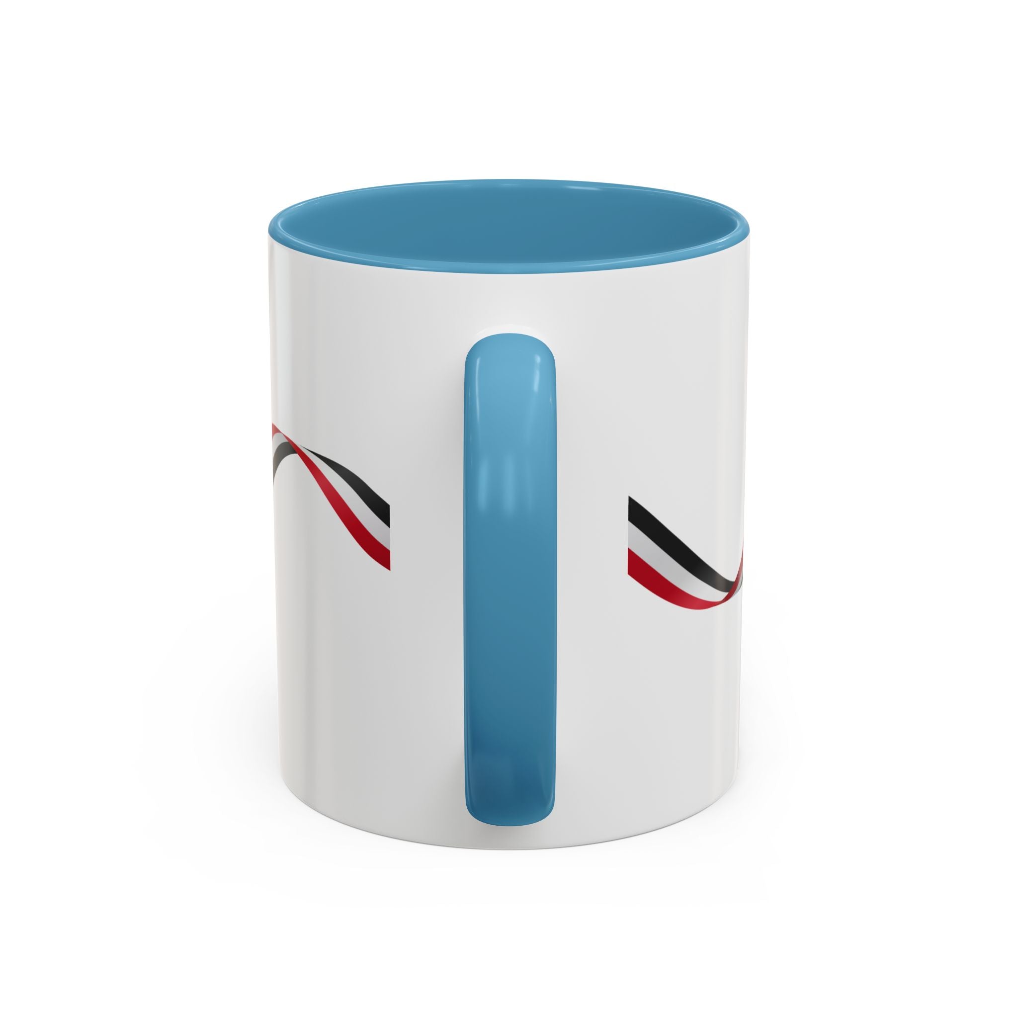 Iraq Lion Head Accent Coffee Mug with Arabic Script and Flag Ribbon – Patriotic Iraq Gift (11/15oz)