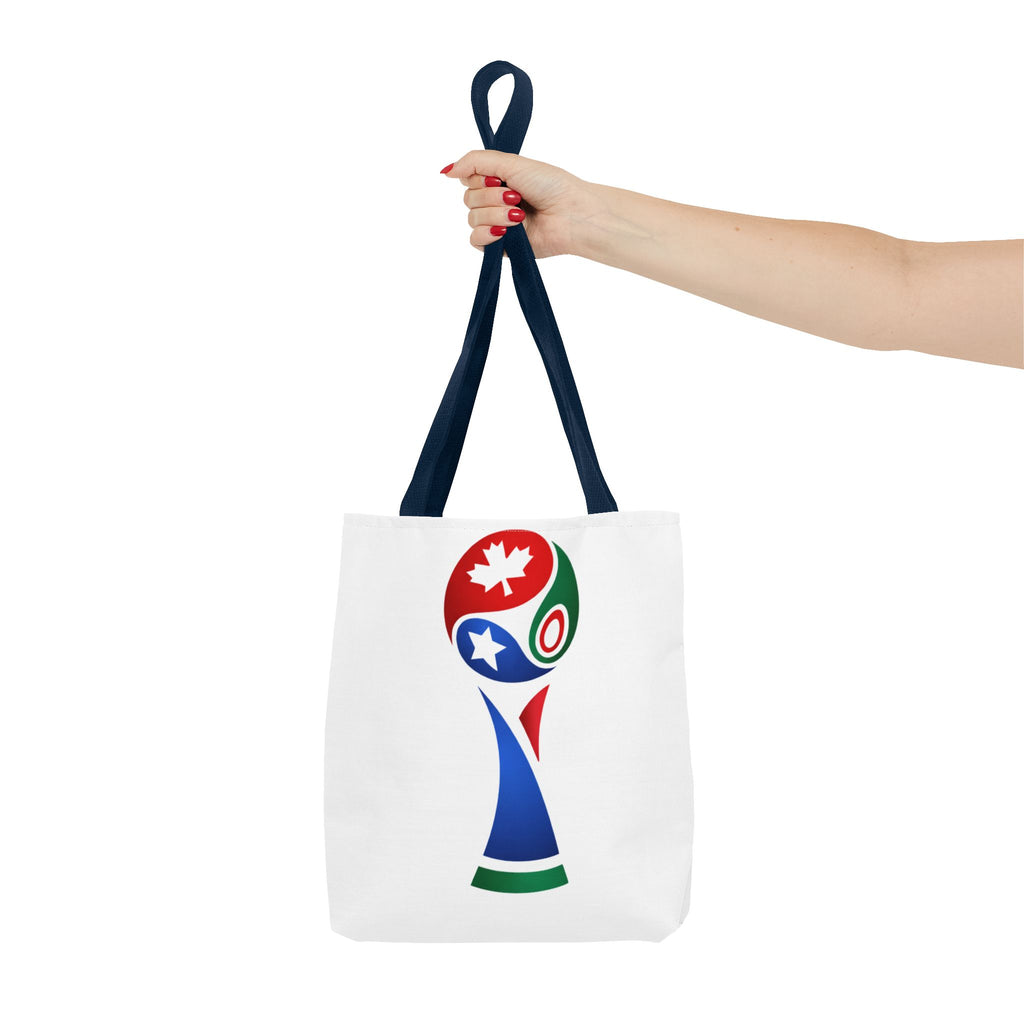 2026 USA Canada Mexico Soccer Trophy Tote Bag — World Cup Style Fan Tote
