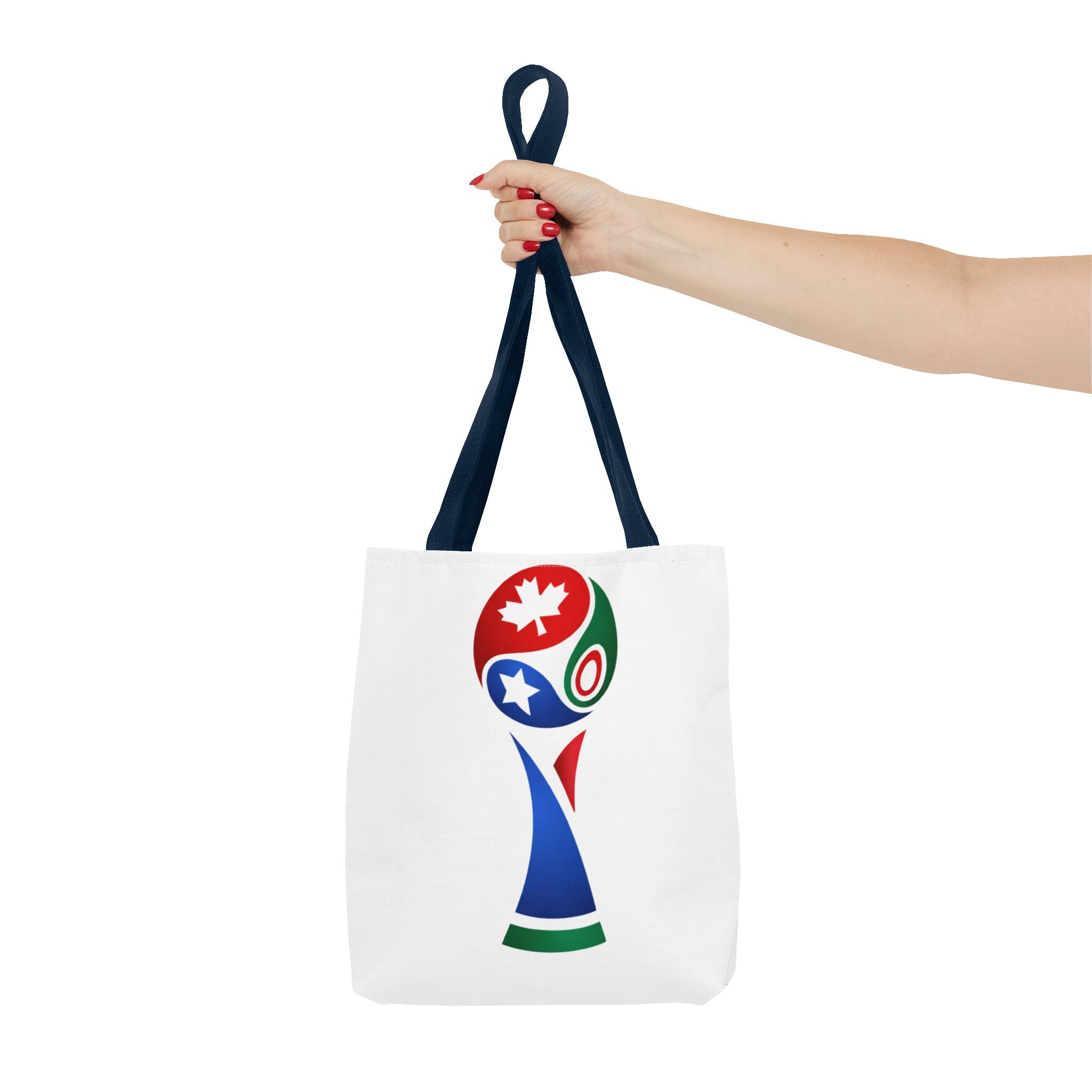 2026 USA Canada Mexico Soccer Trophy Tote Bag — World Cup Style Fan Tote