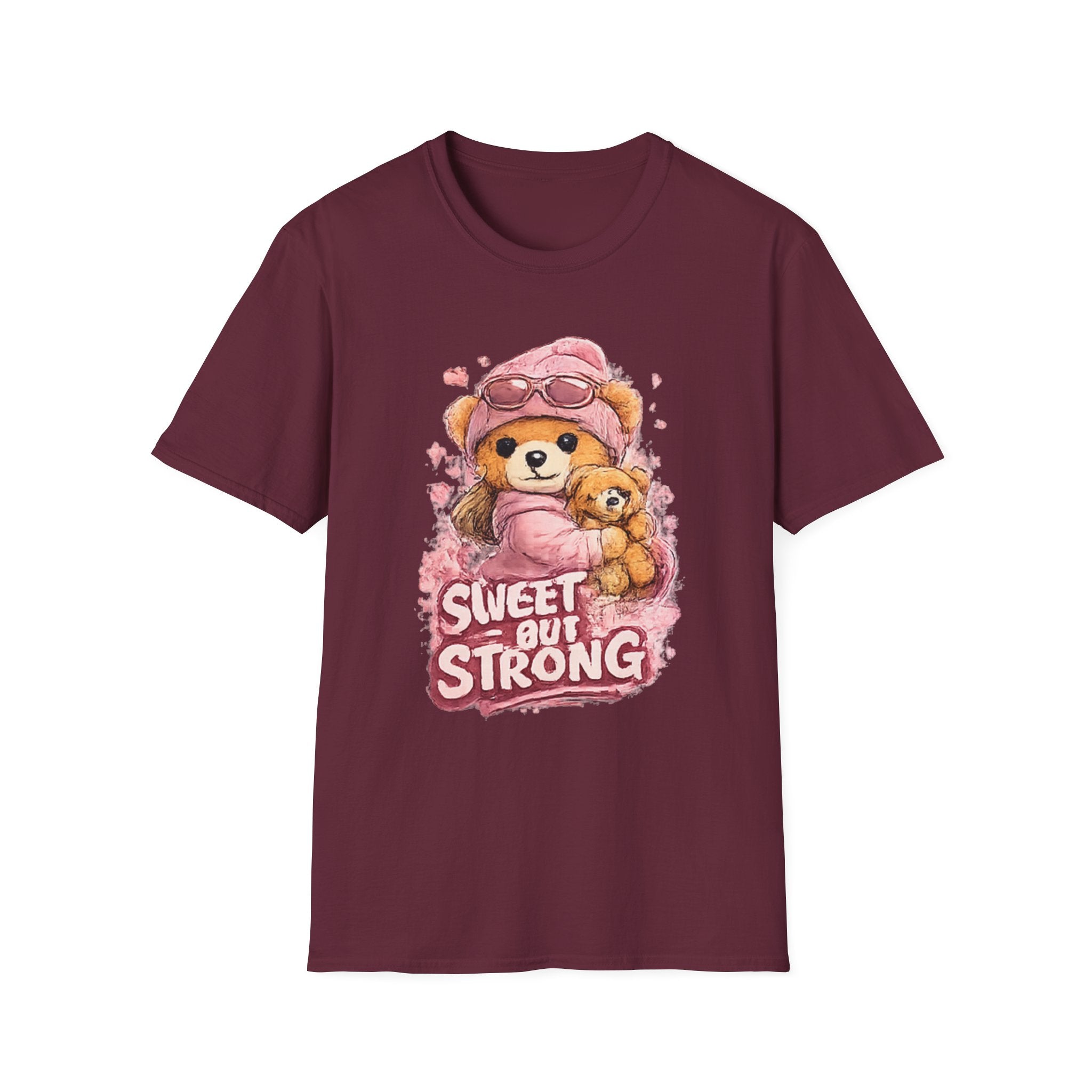 Sweet but Strong Bear T-Shirt — Cute Teddy Graphic Tee