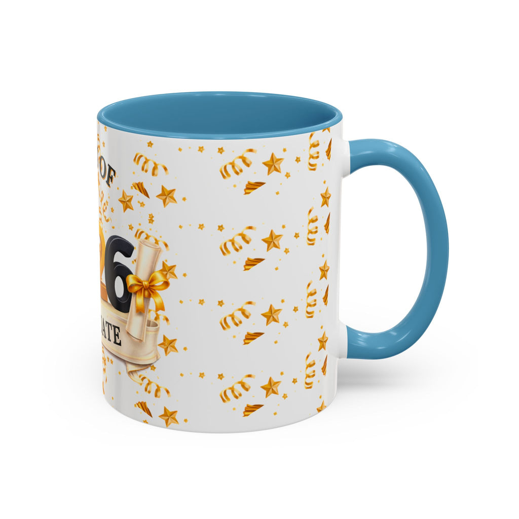 Class of 2026 Graduate Accent Coffee Mug – Black Interior, Graduation Gift