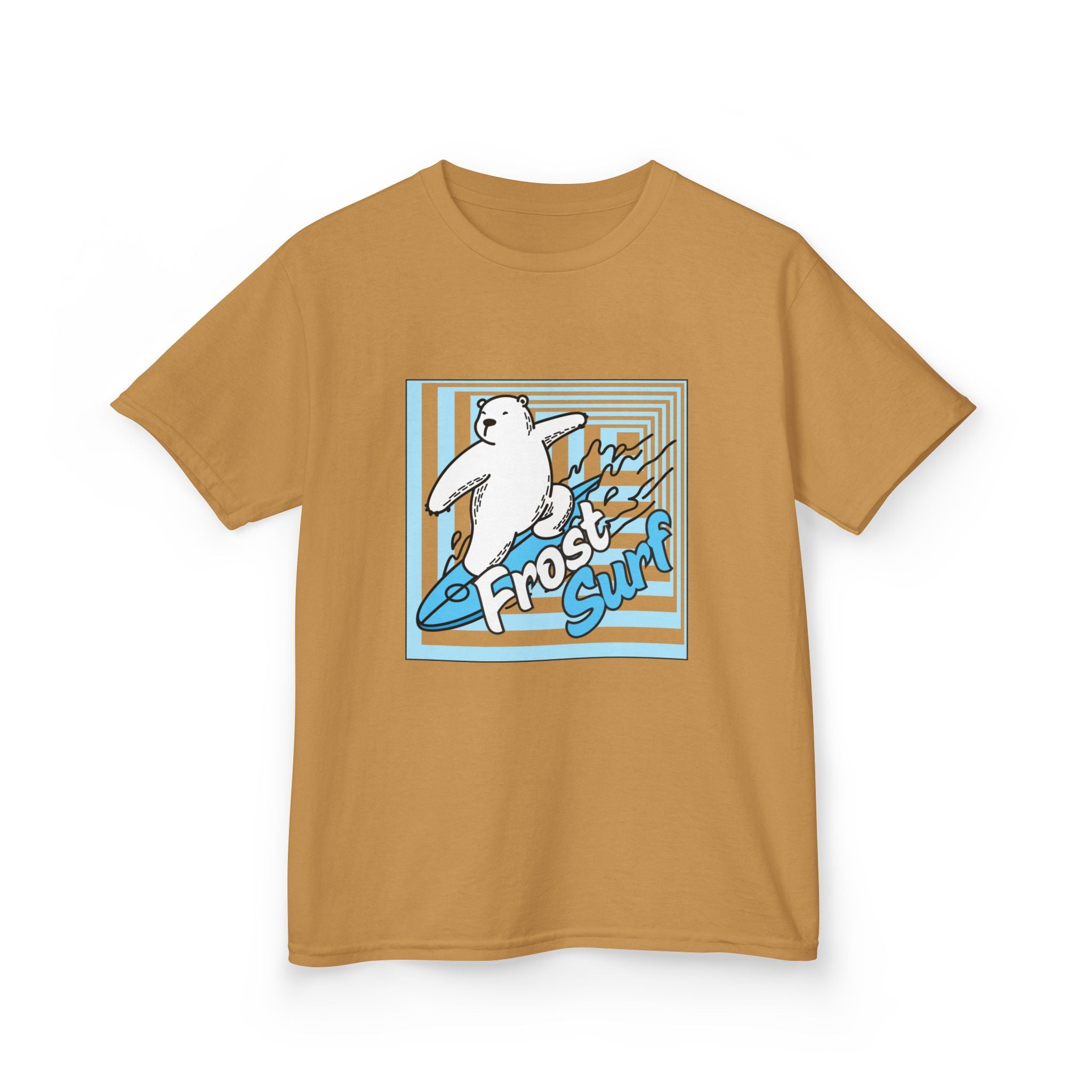Kids Tee — 'Frost Surf' Polar Bear Surfing Graphic