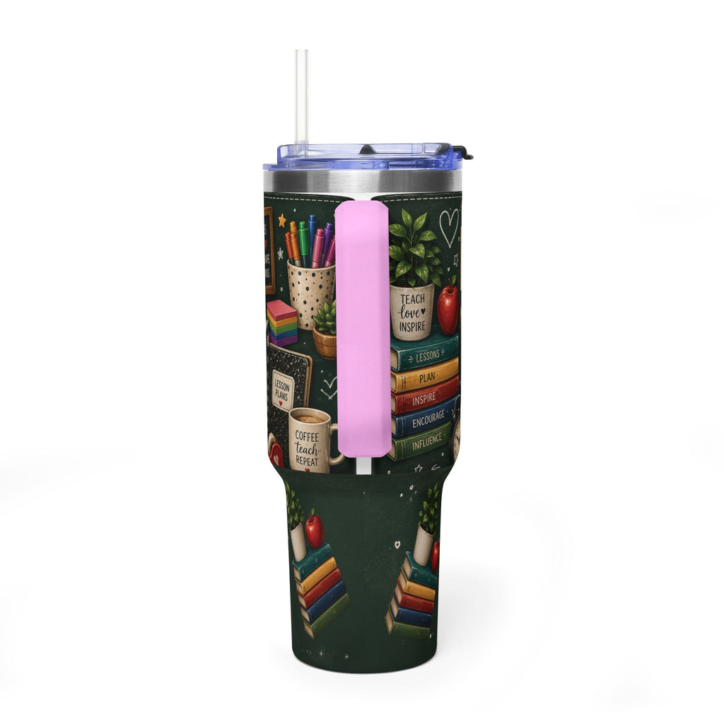Teacher Nutrition Facts 40oz Vacuum Tumbler — Insulated Teacher Coffee Cup