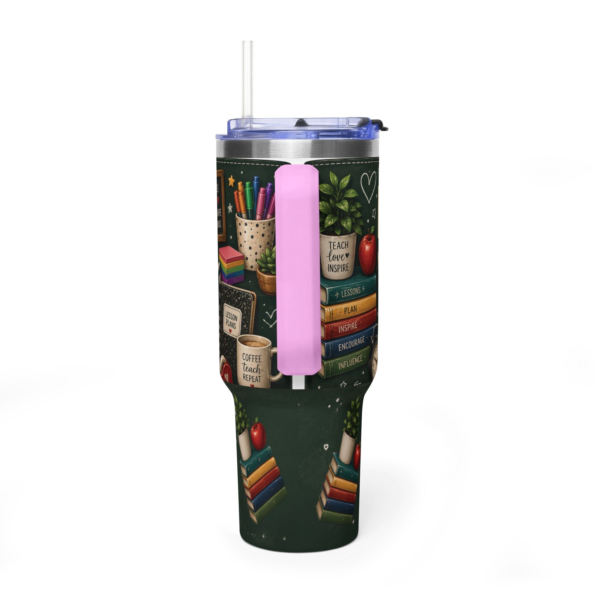 Teacher Nutrition Facts 40oz Vacuum Tumbler — Insulated Teacher Coffee Cup