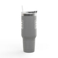 40oz Insulated Travel Mug — Red "MEOW MEOW" Cute Cat Paw Design