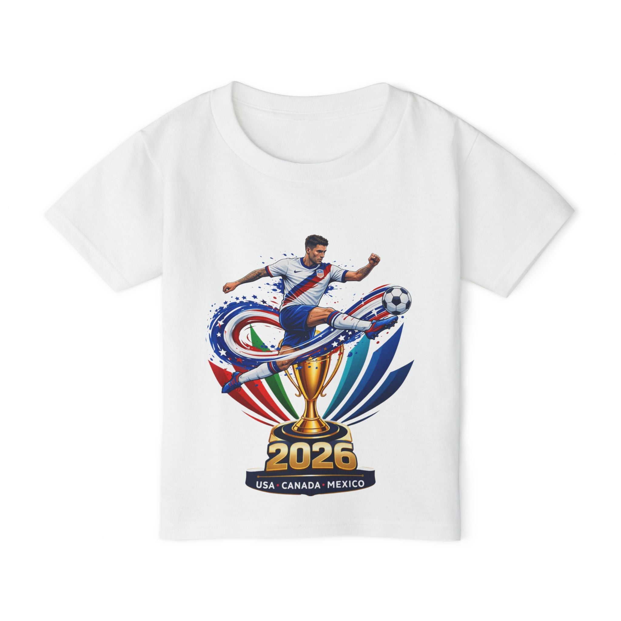 Toddler Soccer Trophy 2026 Playoff T‑Shirt — USA Canada Mexico Cup Vibe