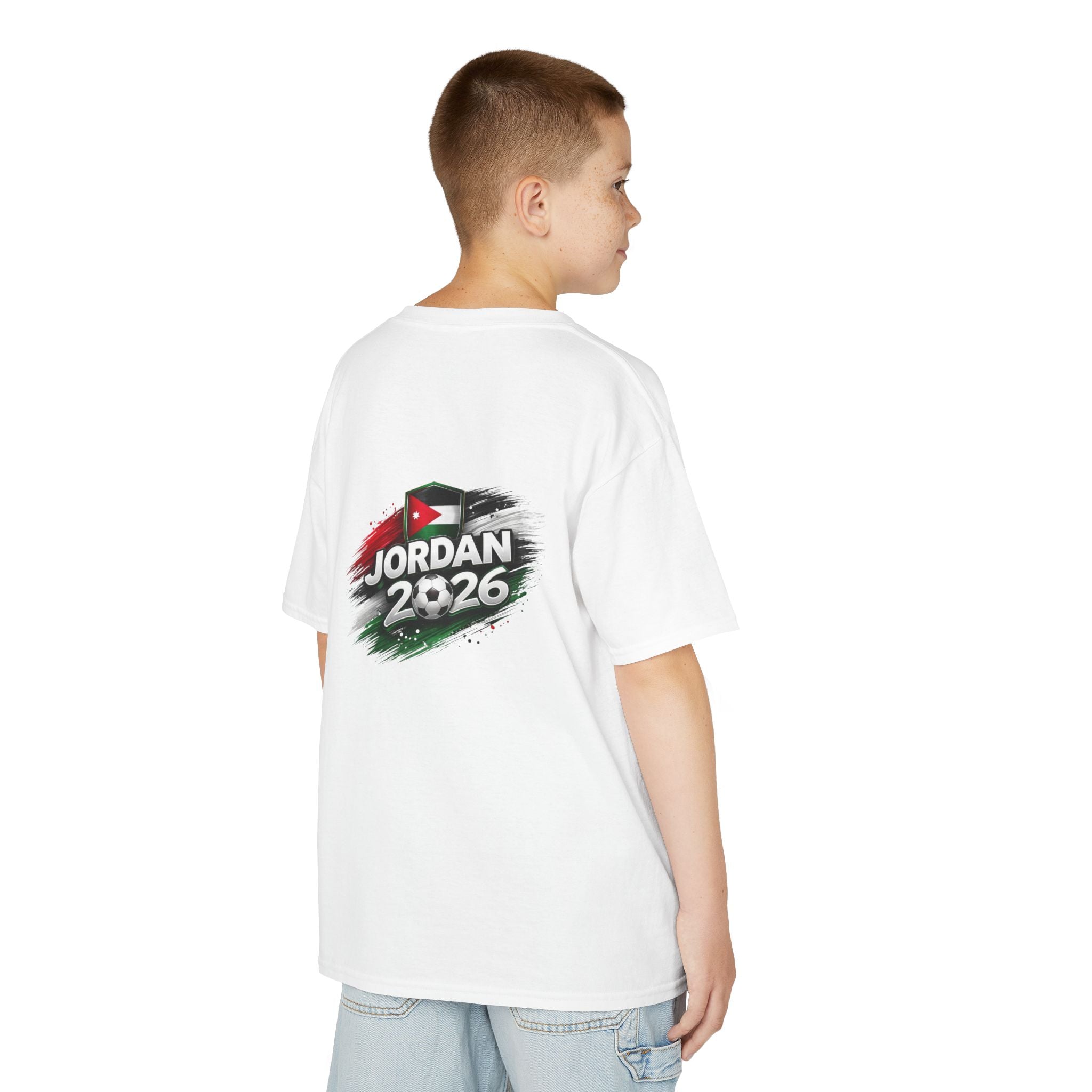 Jordan Flag Kids T-Shirt — Jordan 2026 Soccer Fan Tee