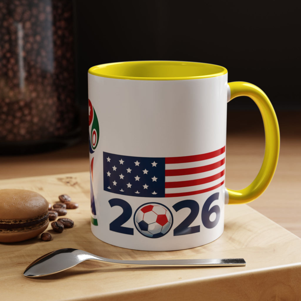 2026 cup USA+Canada Soccer Coffee Mug — 11/15oz Accent