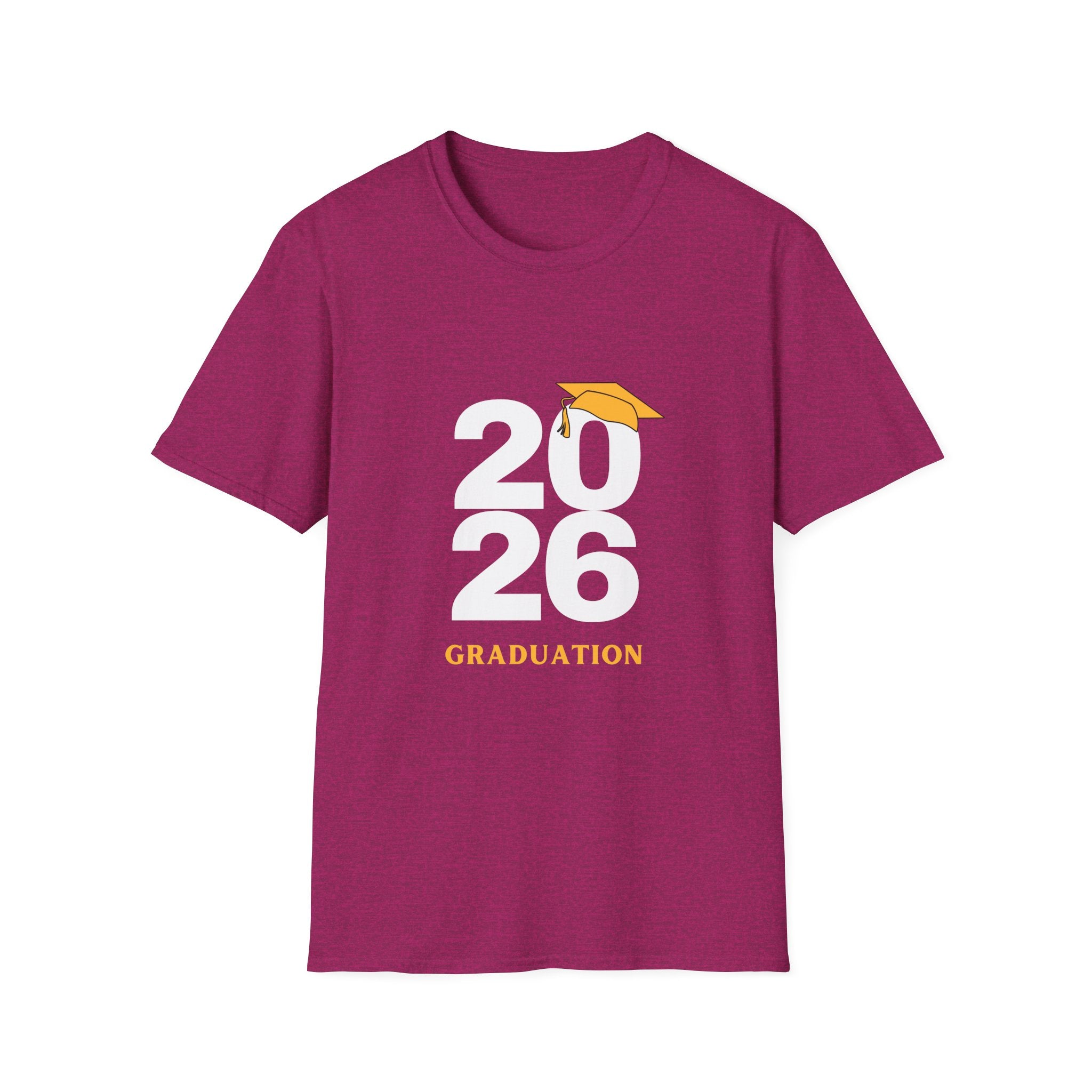 2026 Graduation T-Shirt with Cap Graphic — Class of 2026 Celebration Tee