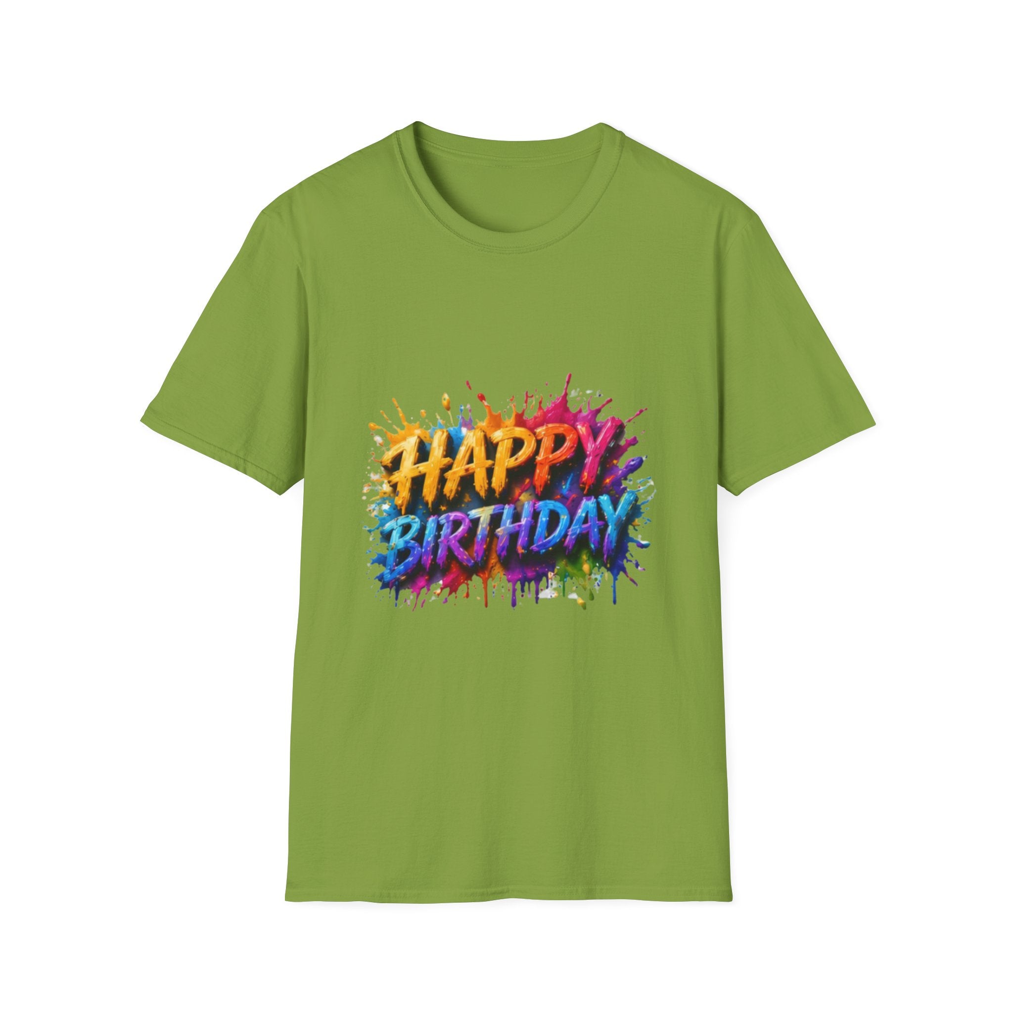 Happy Birthday Color Splash T-Shirt