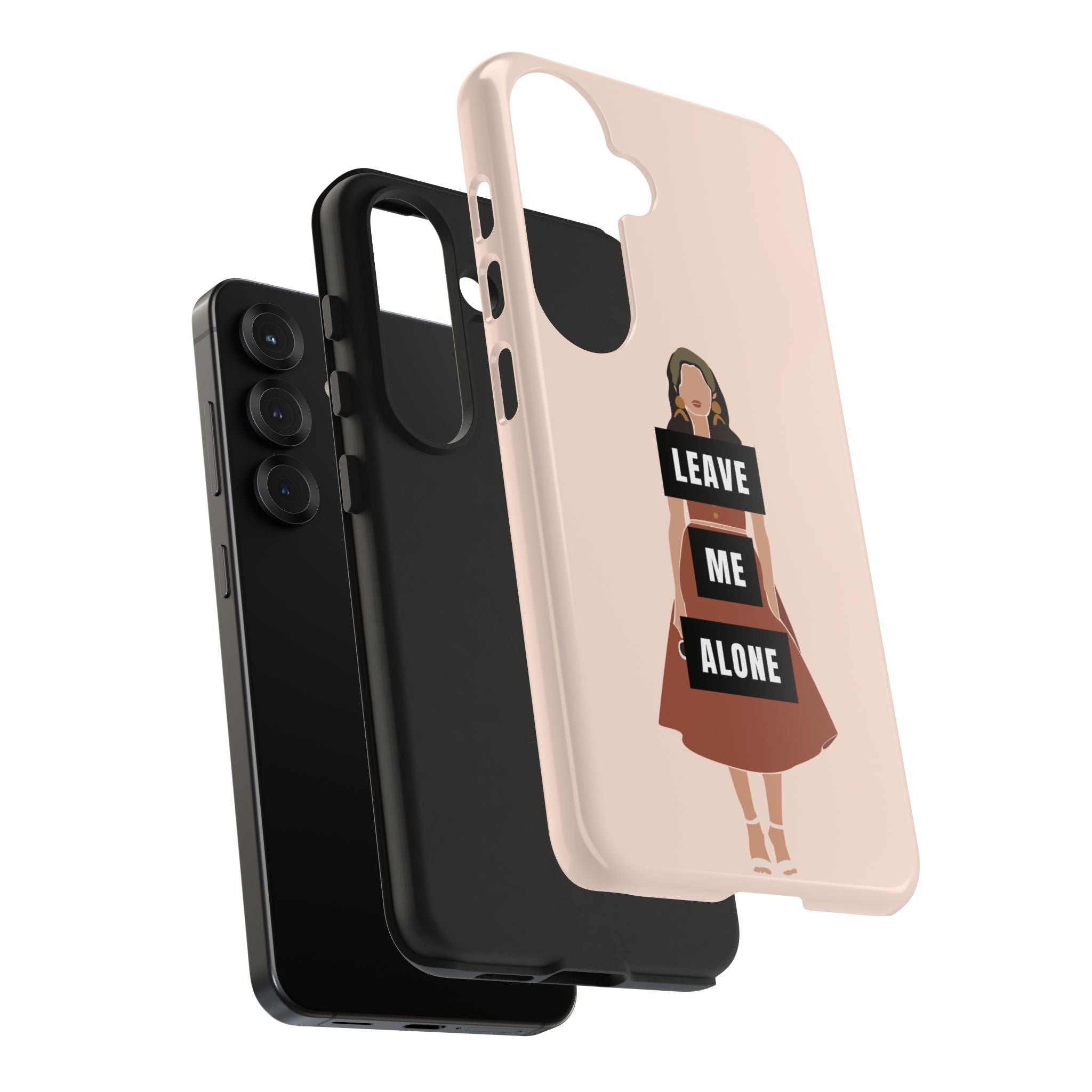 Leave Me Alone Phone Case — Tough Protective iPhone Case with Bold Statement Design