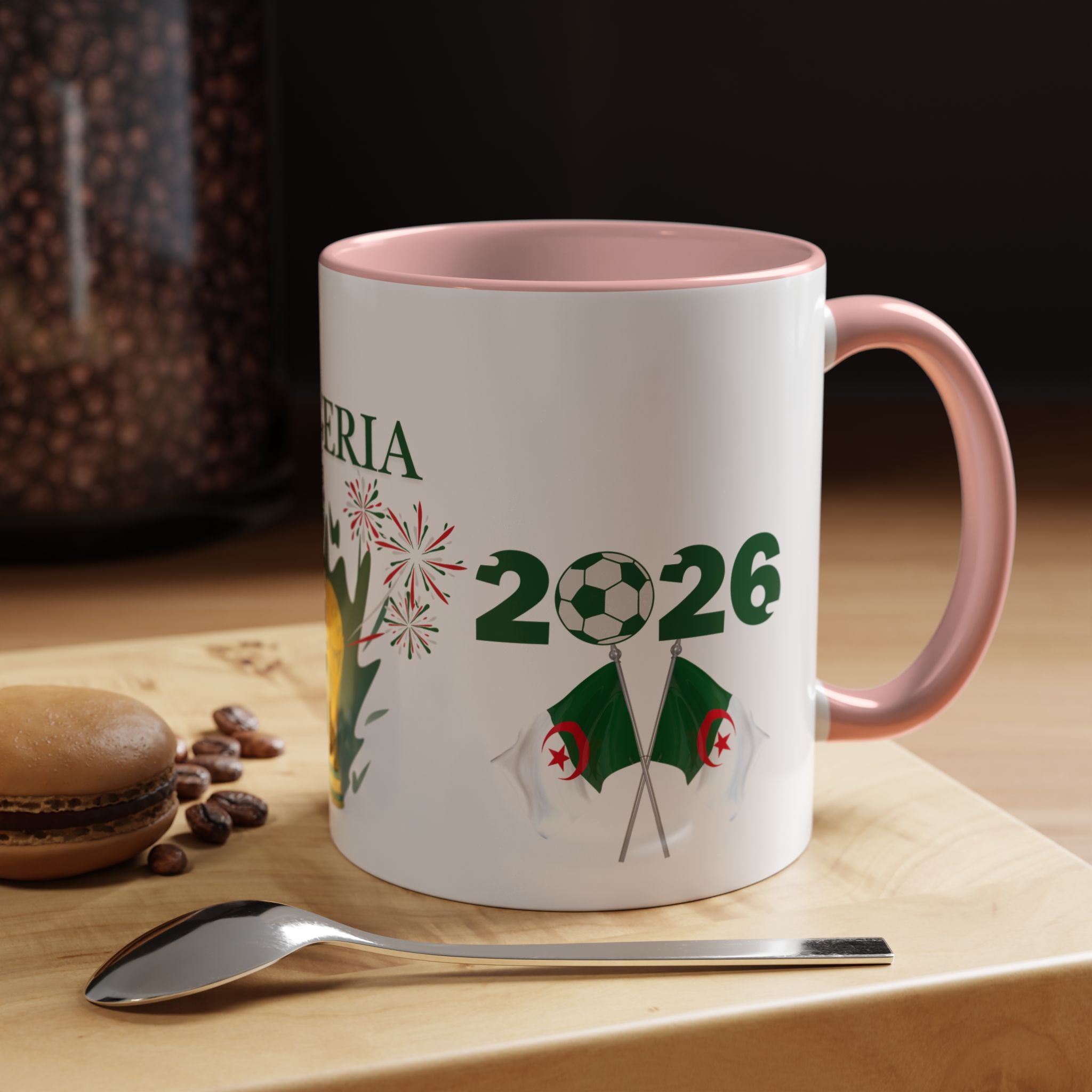 Algeria 2026 Cup Coffee Mug - Soccer Fan Accent Mug