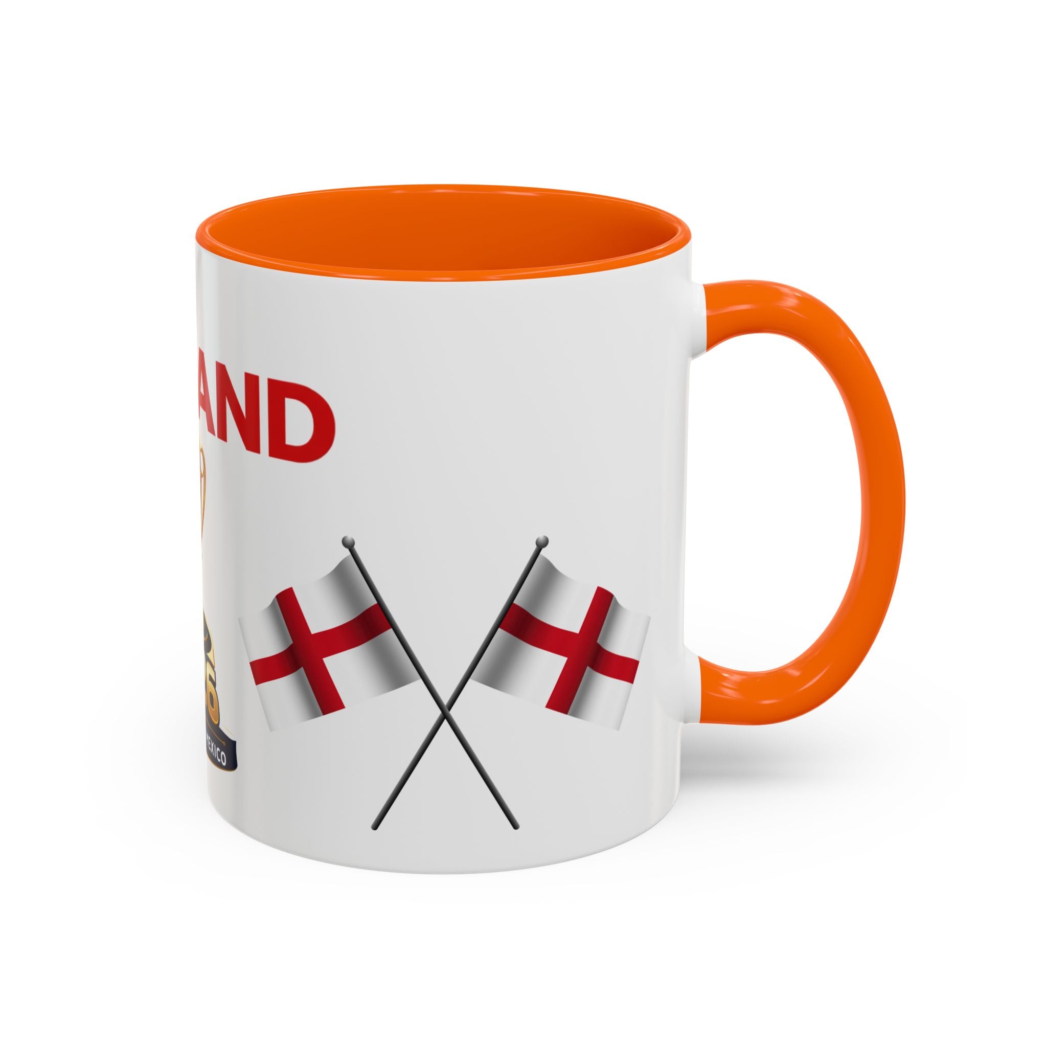 England 2026 Soccer Trophy Accent Coffee Mug — Cup Fan Gift (11/15oz)
