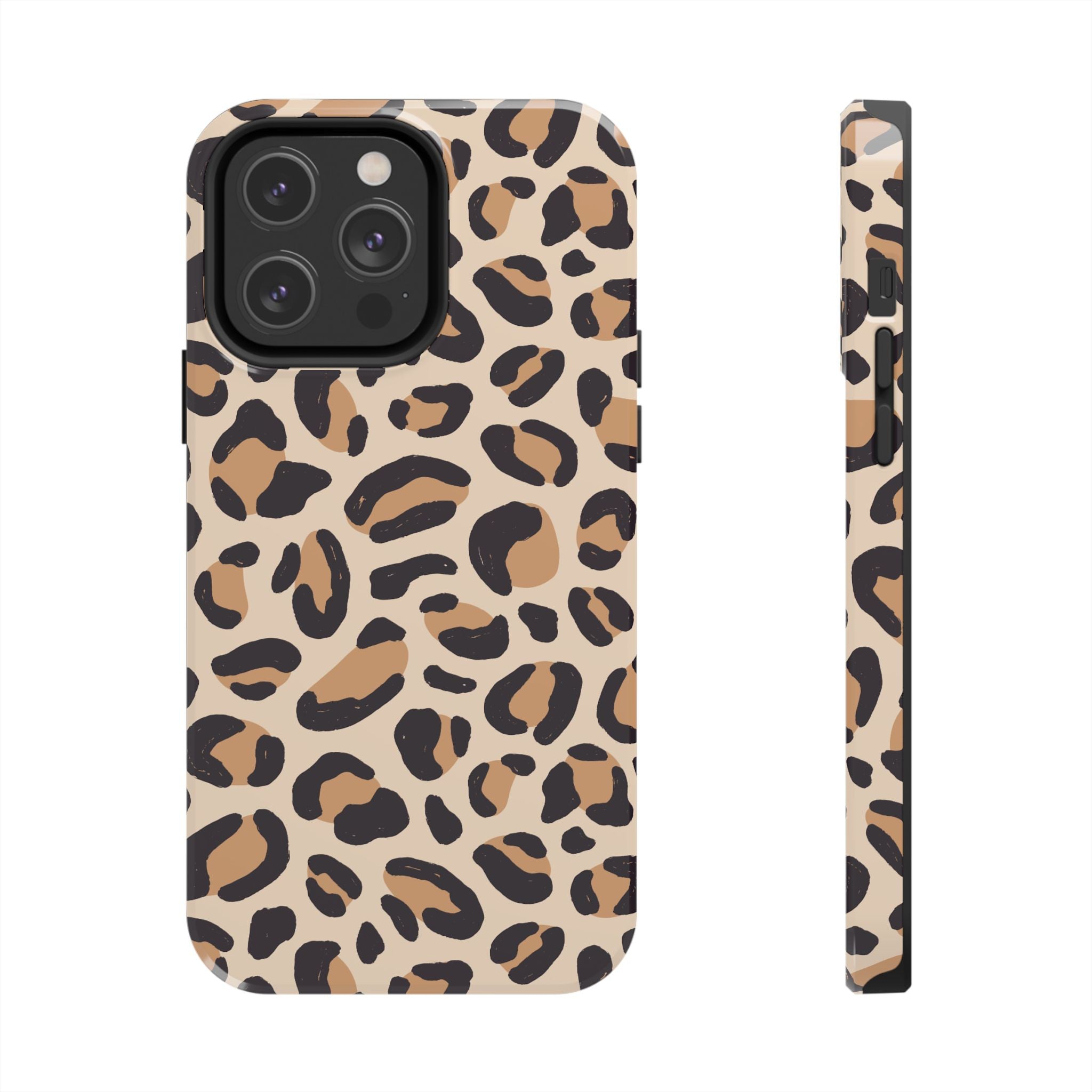 Leopard Print Tough Phone Case – Durable Glam Protective Cover