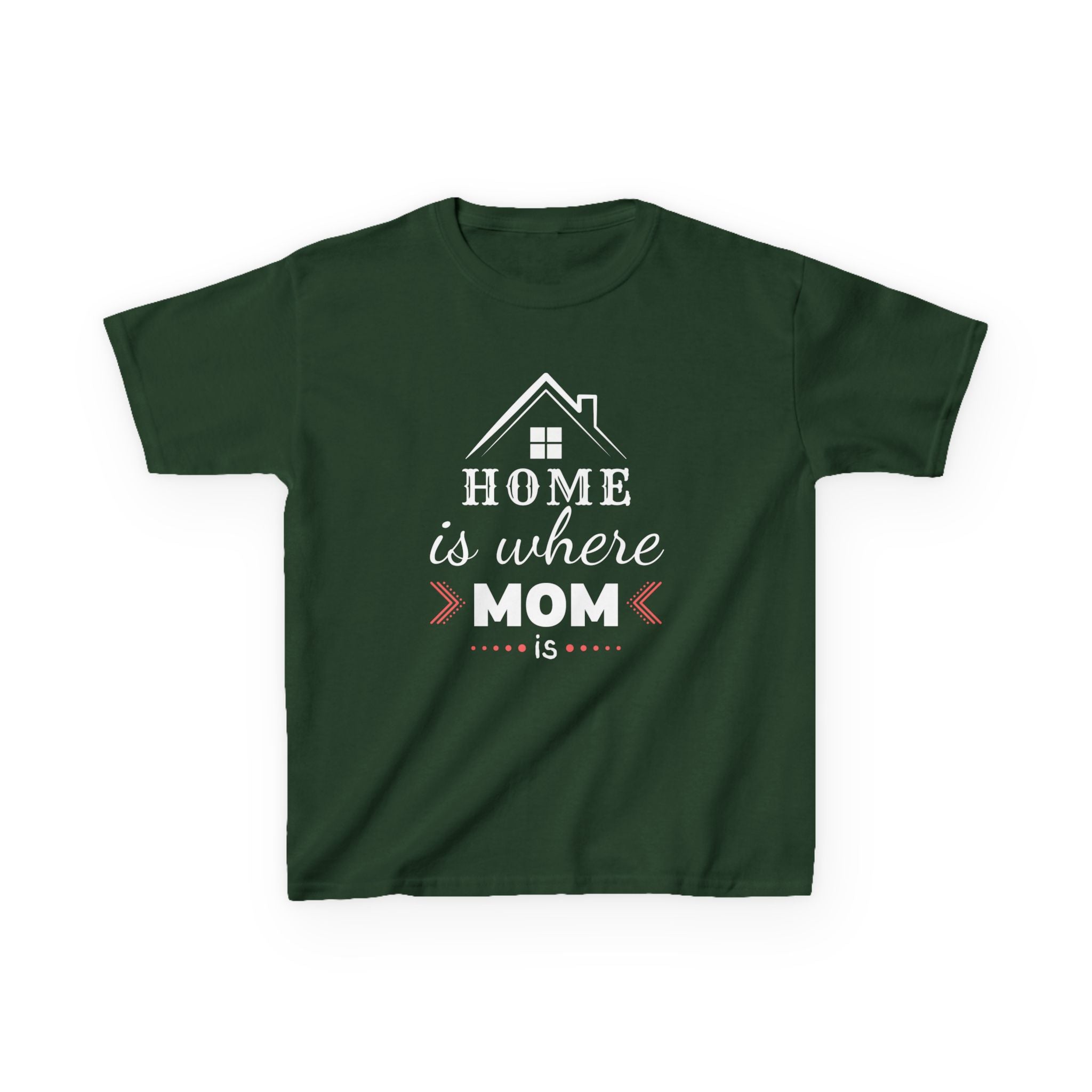 Kids Tee — "Home Is Where Mom Is" Mother's Day Shirt