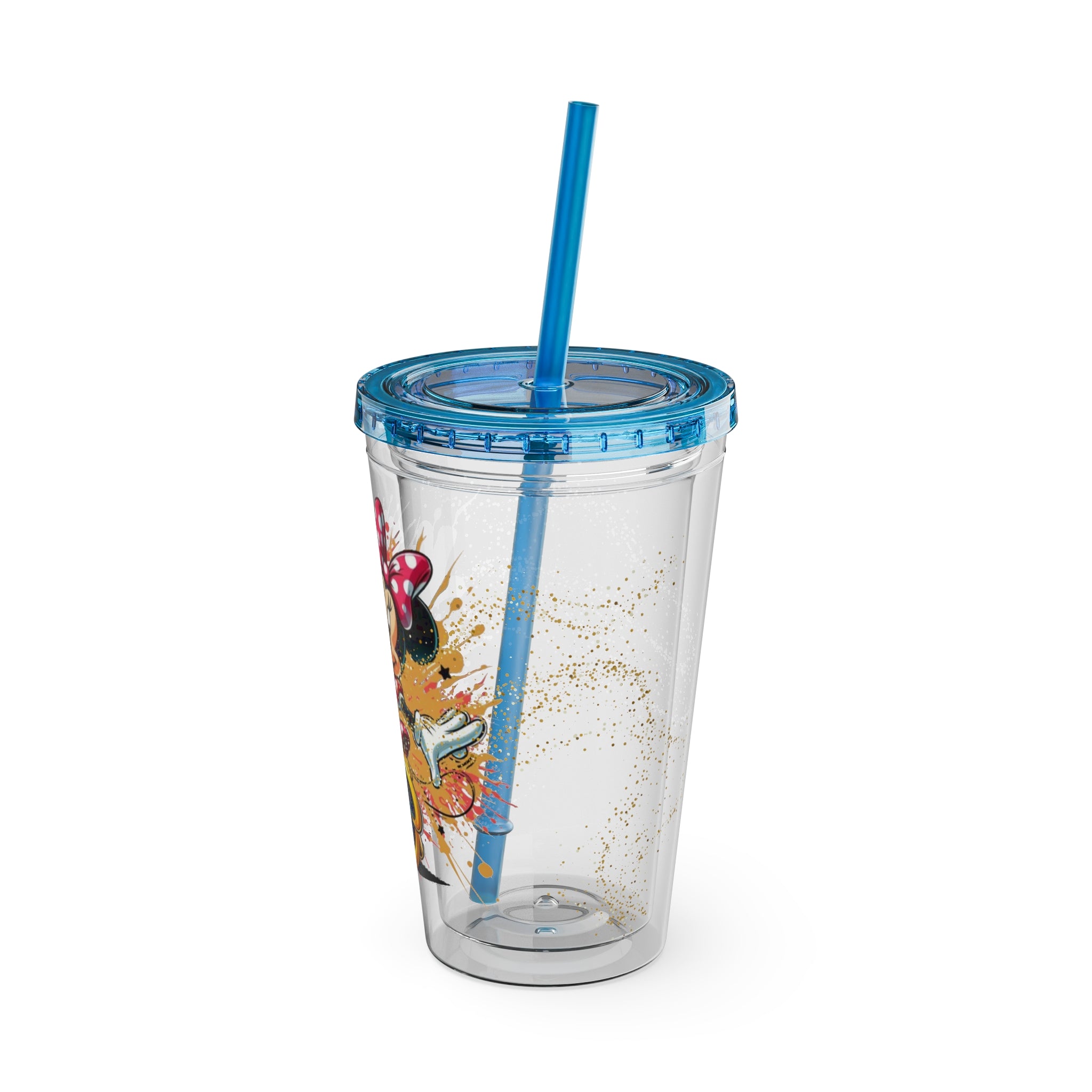 Minnie Mouse Sunsplash 16oz Tumbler with Straw