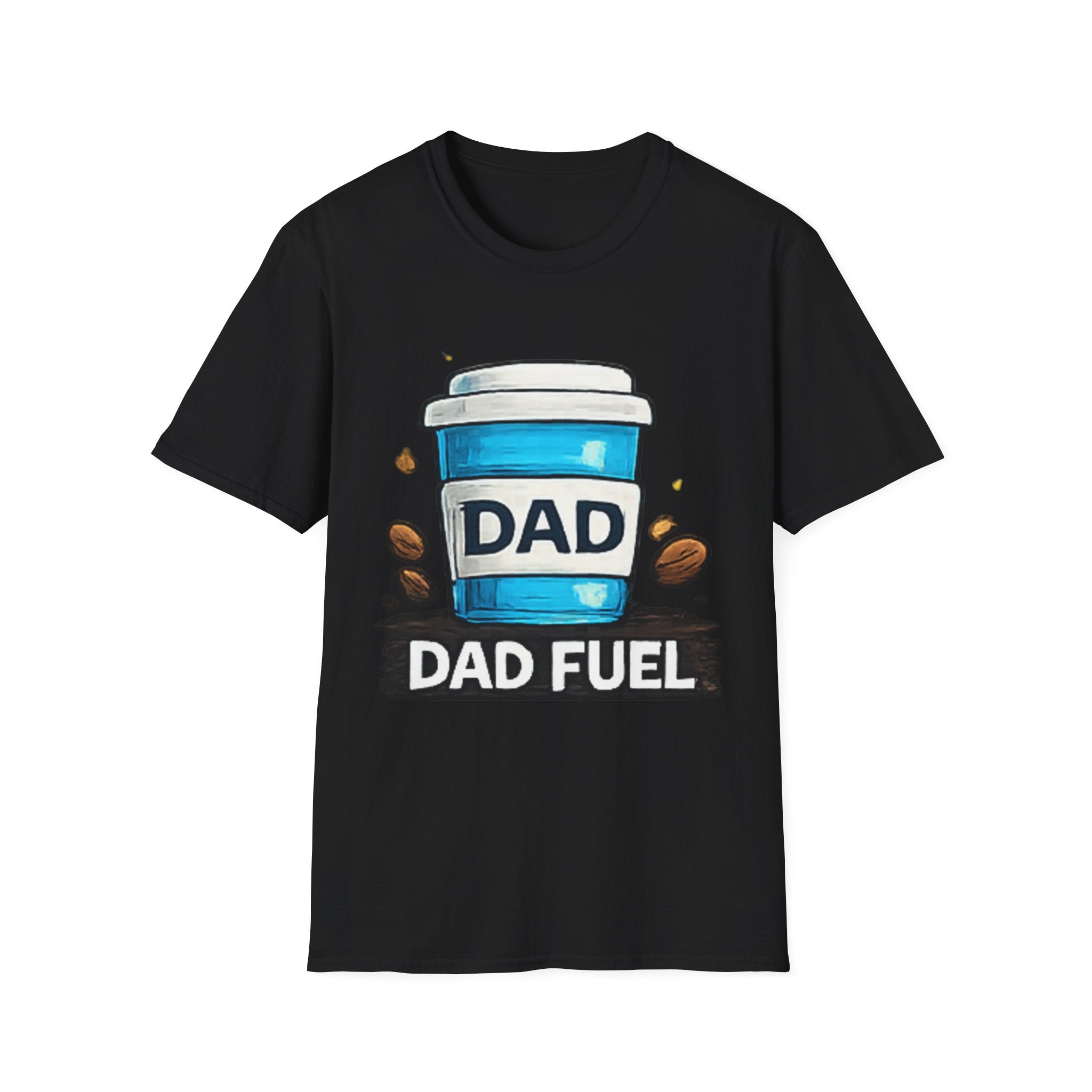 Dad Fuel T-Shirt — Coffee Cup Graphic Tee for Dads