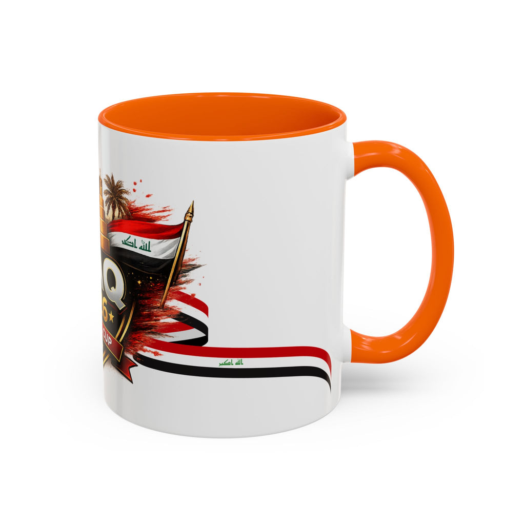Iraq 2026 Football Cup Accent Coffee Mug – National Team Soccer Fan Gift