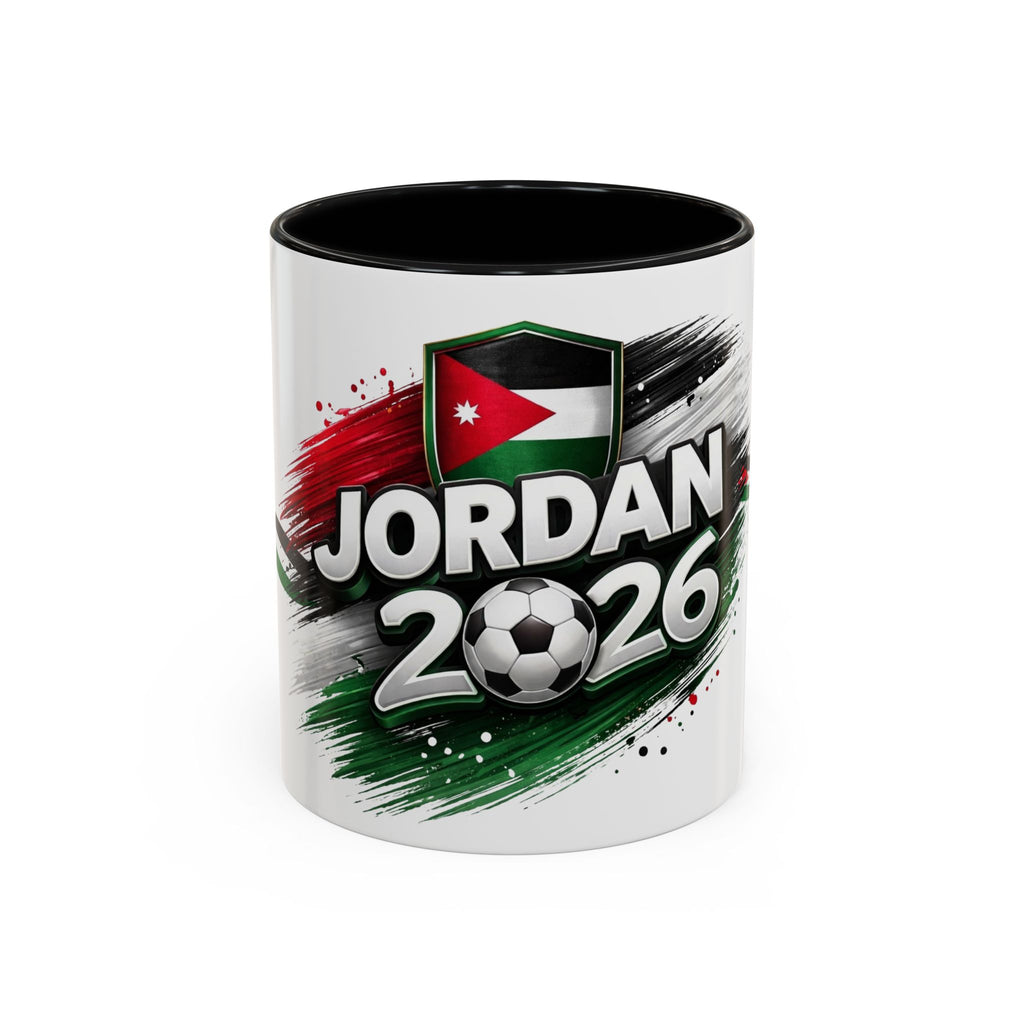 Jordan 2026 Soccer Accent Coffee Mug – Jordan Flag Football Fan Gift (11/15oz)