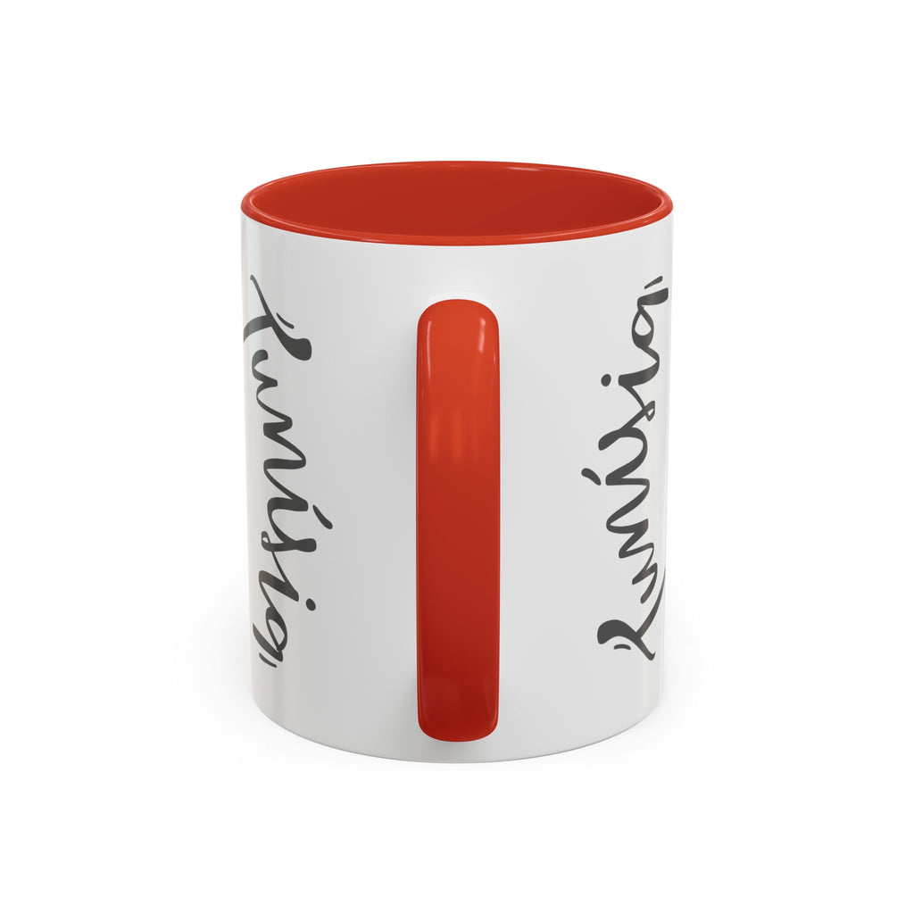 Tunisia Flag Accent Coffee Mug – Red Brushstroke Design (11/15oz)