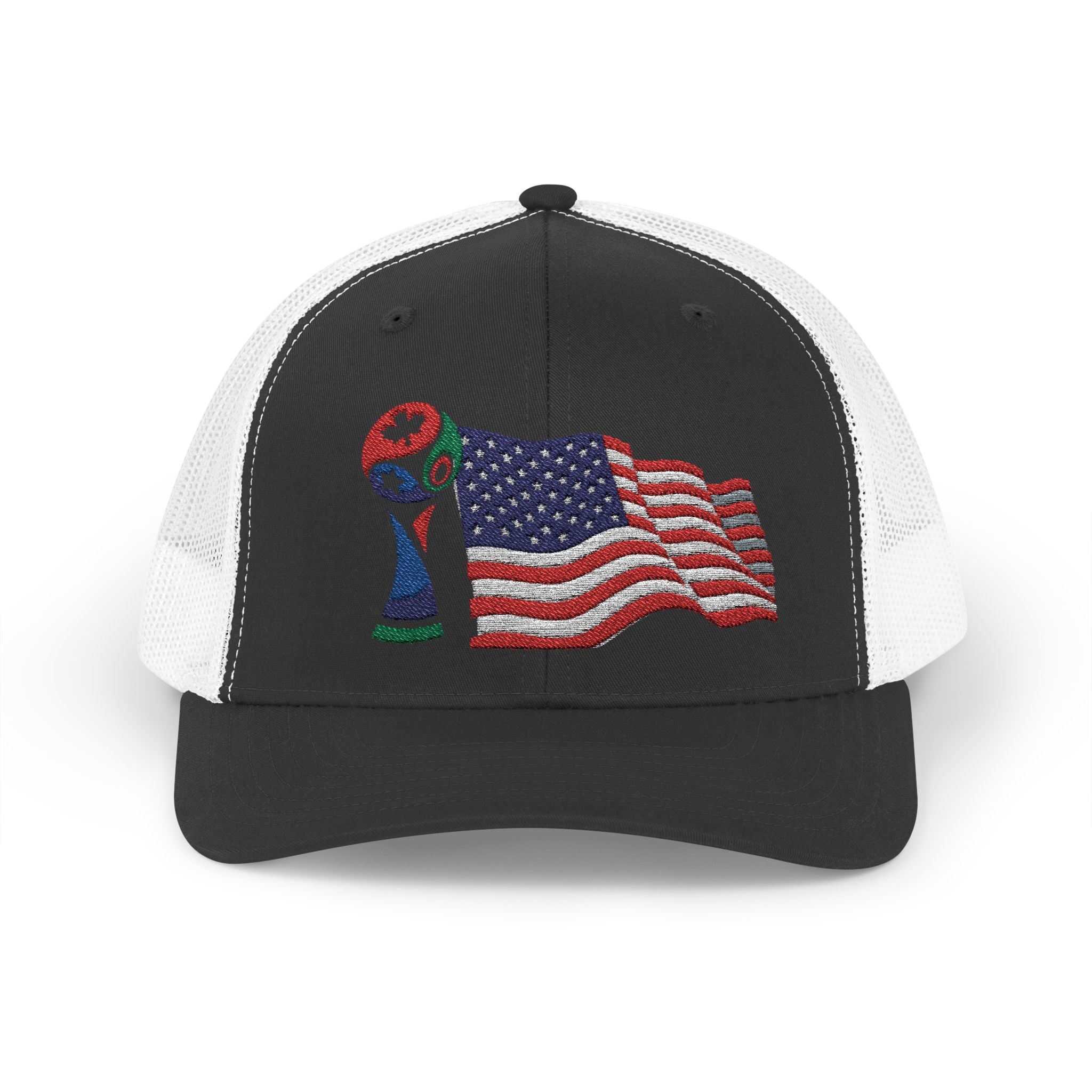 USA Cup Flag Snapback Cap