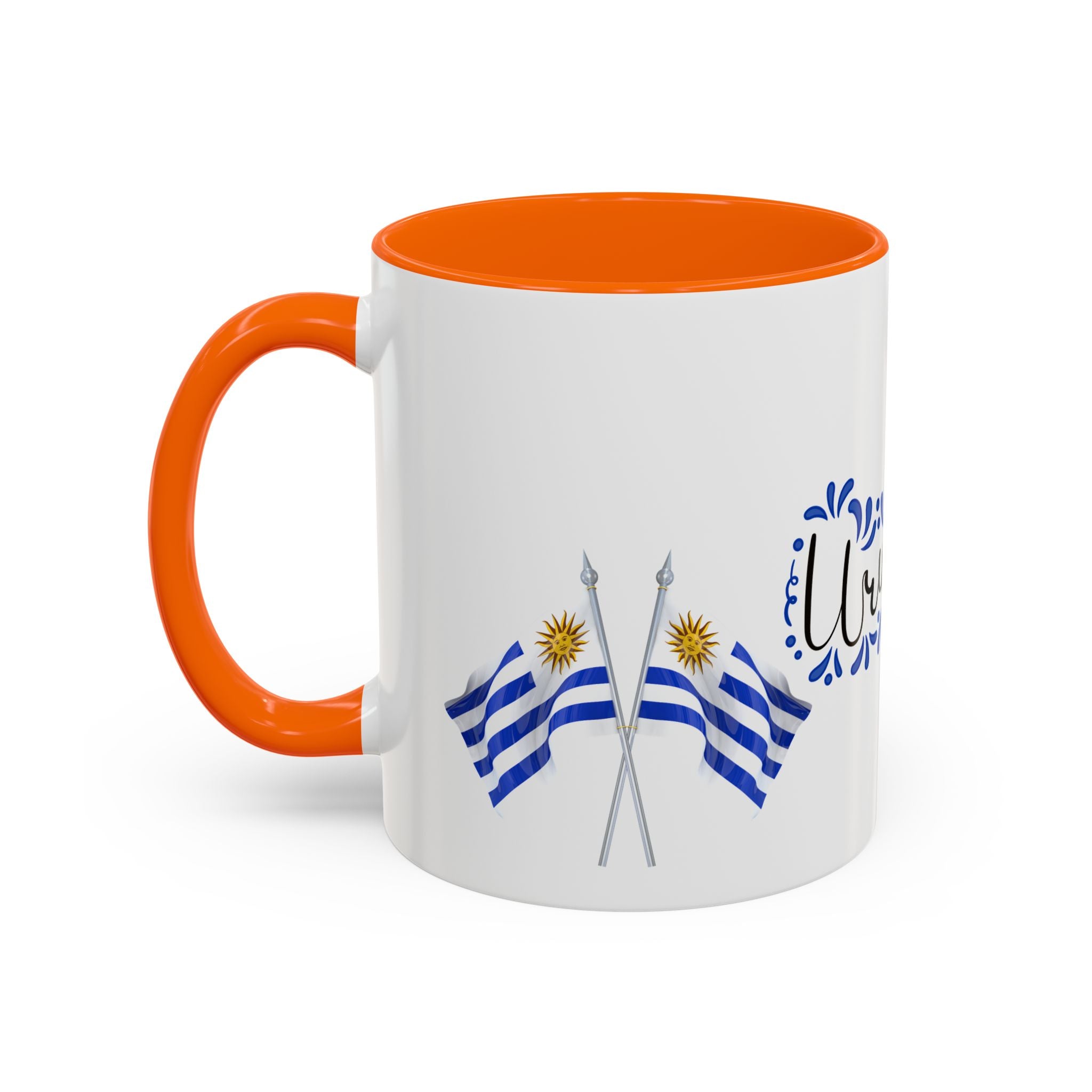 Uruguay Flag Accent Coffee Mug — Blue Sun National Pride 11/15oz